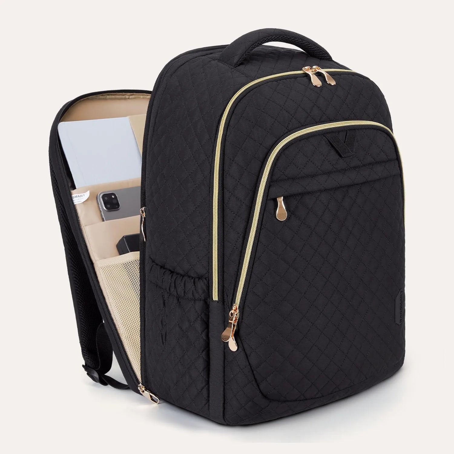Bonchemin 15.6 Inch Laptop Backpack for Men & Women - Waterproof Travel Backpack with USB Charging Port - Perfect for Business, College, Commuting & Airplane Carry-On