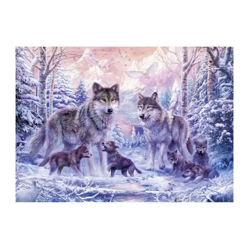 Ravensburger 1000 Piece Adult Jigsaw Puzzle - Arctic Wolves (19146) - Perfect for Relaxation, Family Bonding & Home Decor