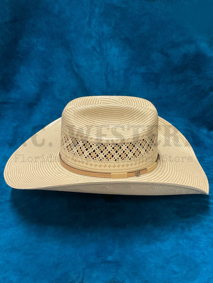 Larry Mahan MS4V42WYAX4414 10X Wyatt Straw Cowboy Hat in Tan - Perfect for Western Rodeo, Country Music Festivals & Outdoor Summer Events