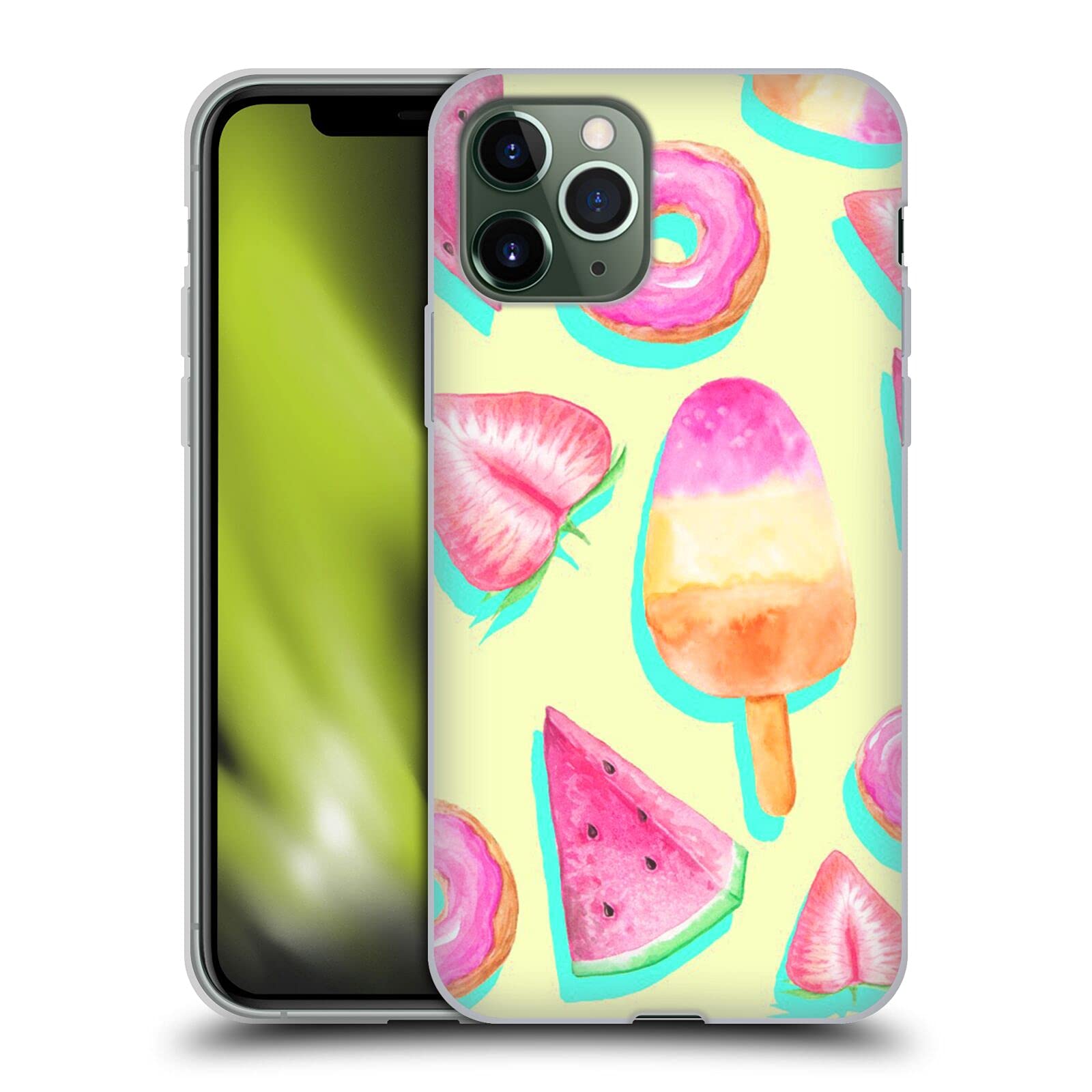 Officially Licensed Haroulita Fruity Pop Fruits Soft Gel Case for Apple iPhone 11 Pro - Cute Protective Phone Cover for Women, Girls | Perfect for Everyday Use, School, Work & Travel