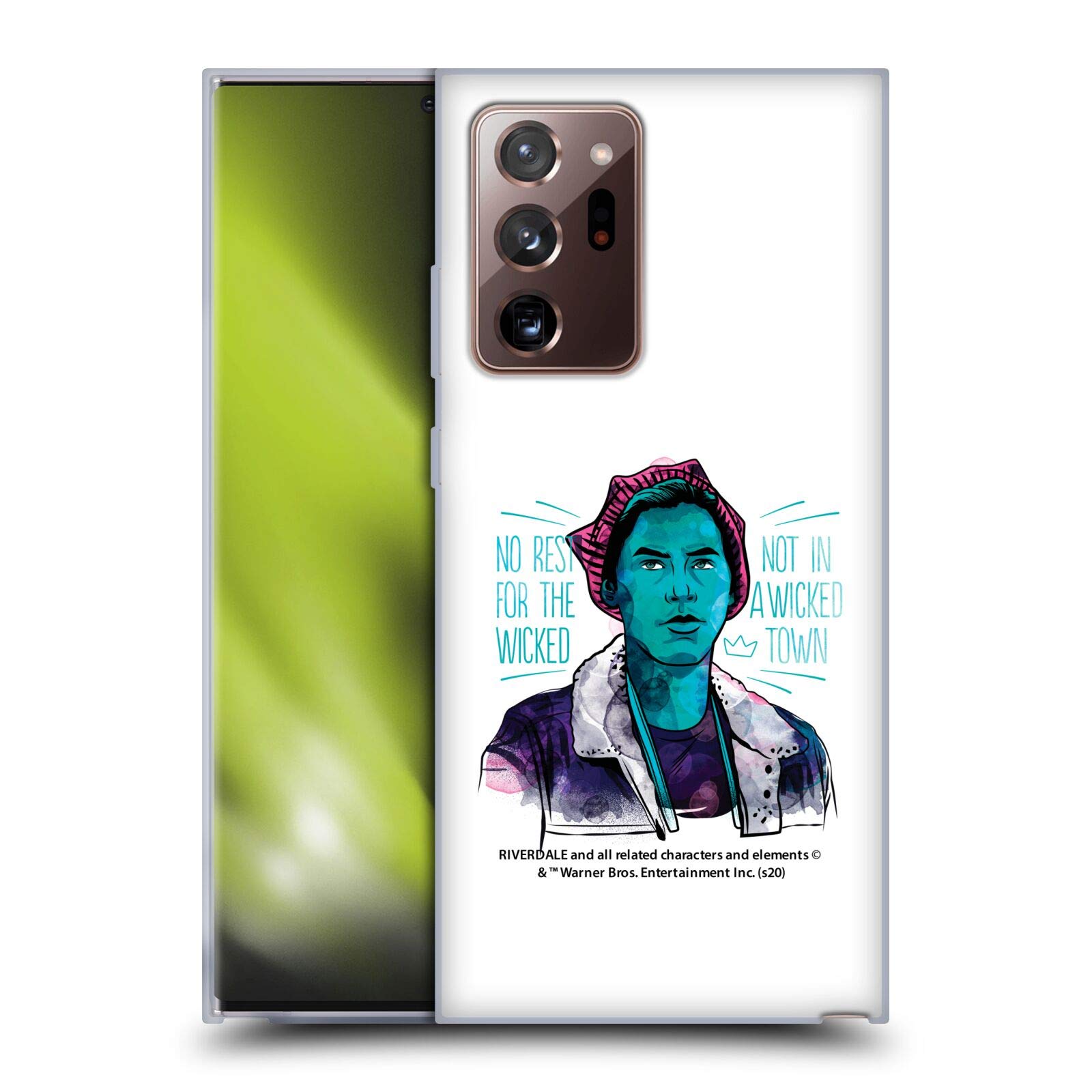 Head Case Designs Officially Licensed Riverdale Jughead Jones Art Soft Gel Case for Galaxy Note20 Ultra 5G - Durable Protection for Everyday Use & Stylish Showcase for Fans