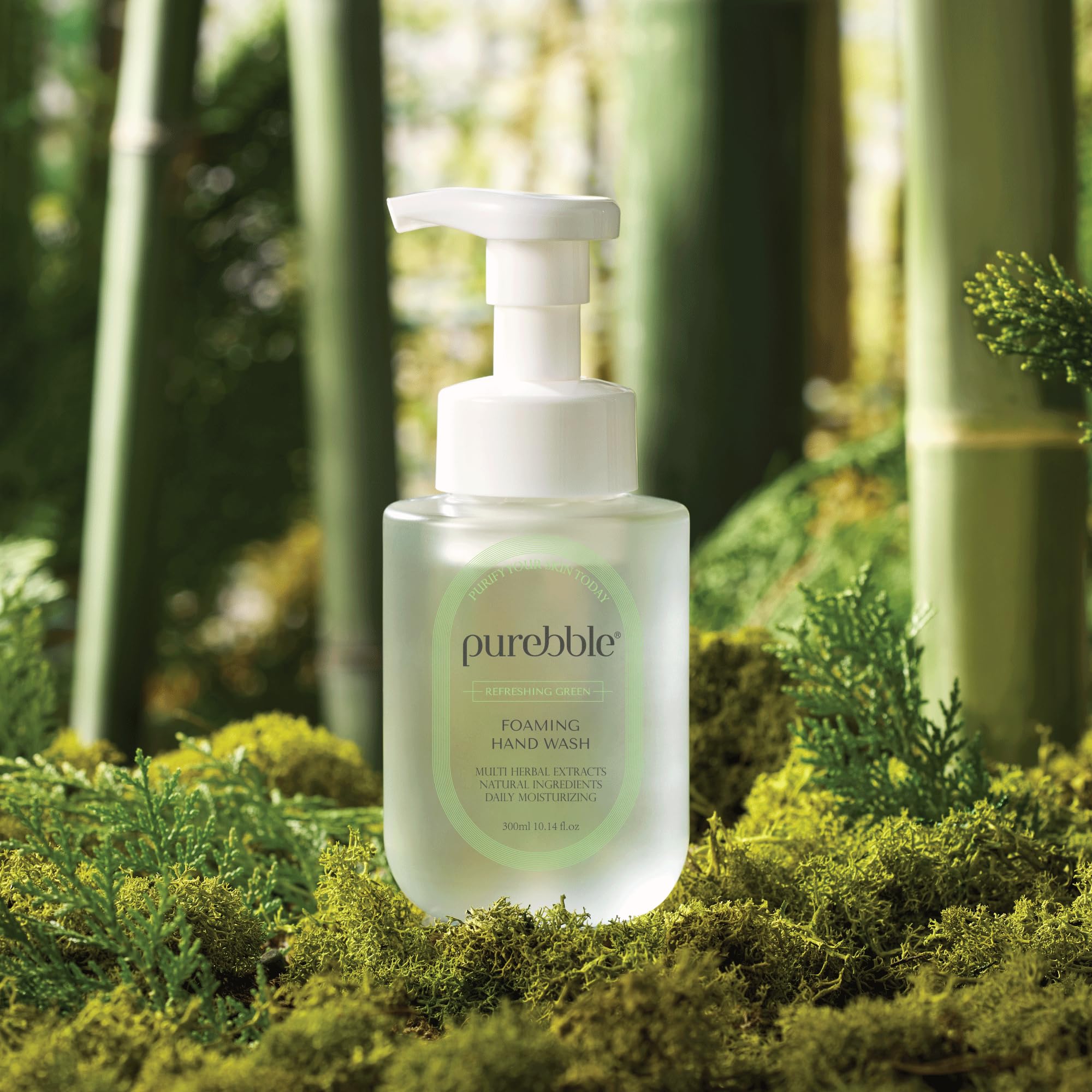 Refreshing Green Foaming Hand Wash Refill - 300ml (Pack of 3) | Gentle Moisturizing Soap for Kitchen, Bathroom & Office | Eco-Friendly & Travel-Friendly