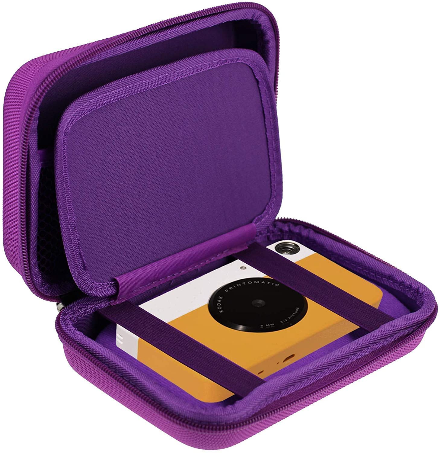 Navitech Purple Handheld Pocket Printer Case - Compatible with HP Sprocket Photo Printer | Portable Mobile Carrying Bag for Travel, School & Home Use