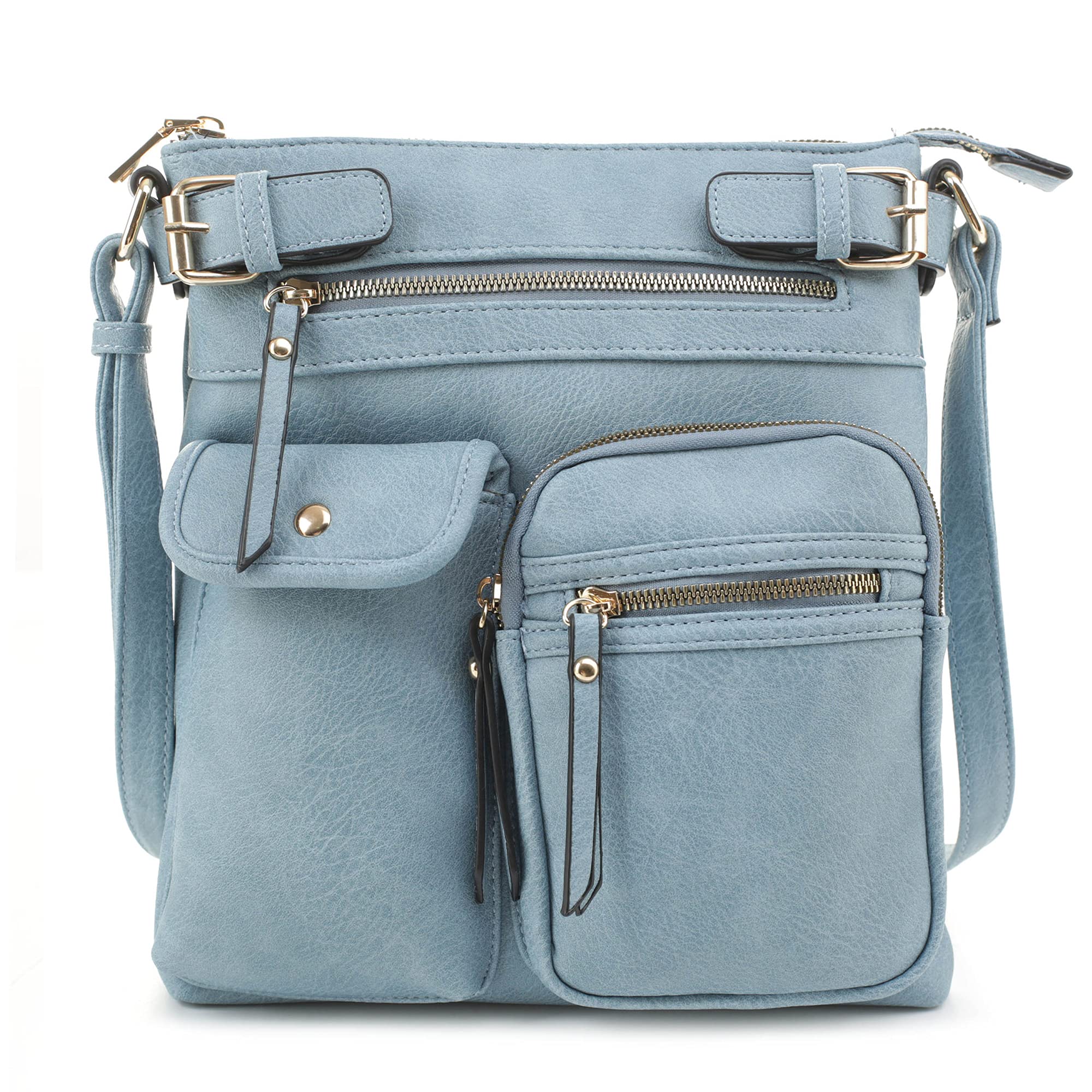 SG SUGU Katie Lightweight Medium Crossbody Shoulder Bag for Women - Multi-Pocket Design, Perfect for Travel, Work & Everyday Use