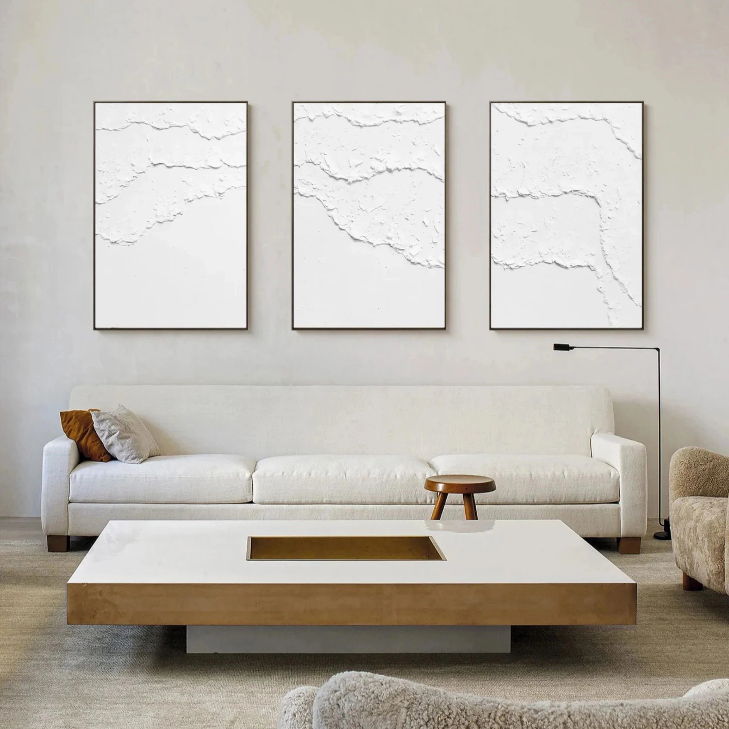 Minimalist Abstract Balance Canvas Wall Art Set of 3 - Modern Home Decor for Living Room, Bedroom & Office - #MM284