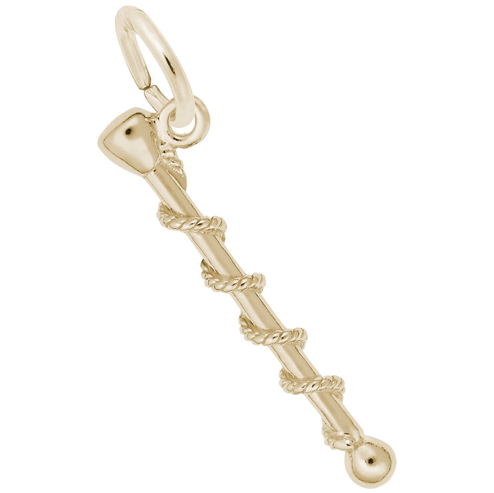 Baton Charm for Bracelets & Necklaces - Elegant Jewelry Charms for DIY, Gifts & Fashion Accessories | Perfect for Layering, Stacking & Personalization
