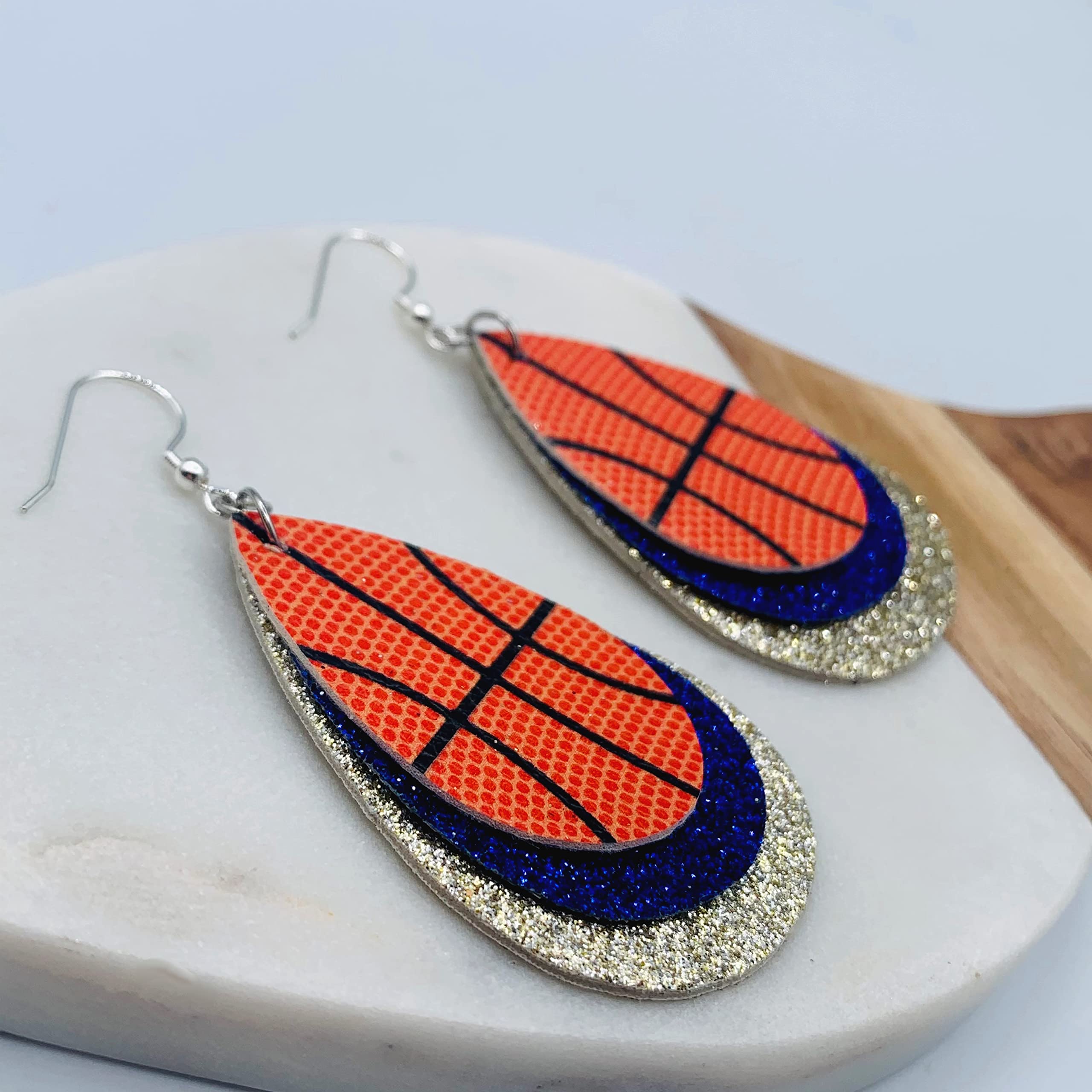Basketball Earrings for Women - Stylish Basketball Jewelry Gifts for Moms & Players Wives - Perfect for Game Day & Sports Fans - Basketball Player Accessories for Everyday Wear & Special Occasions