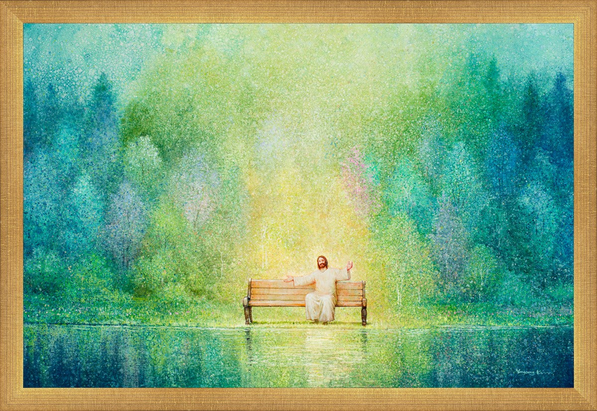 Come Unto Me and I Will Give You Rest - Inspirational Christian Wall Art for Home Decor & Church - Perfect for Bedroom, Living Room & Office