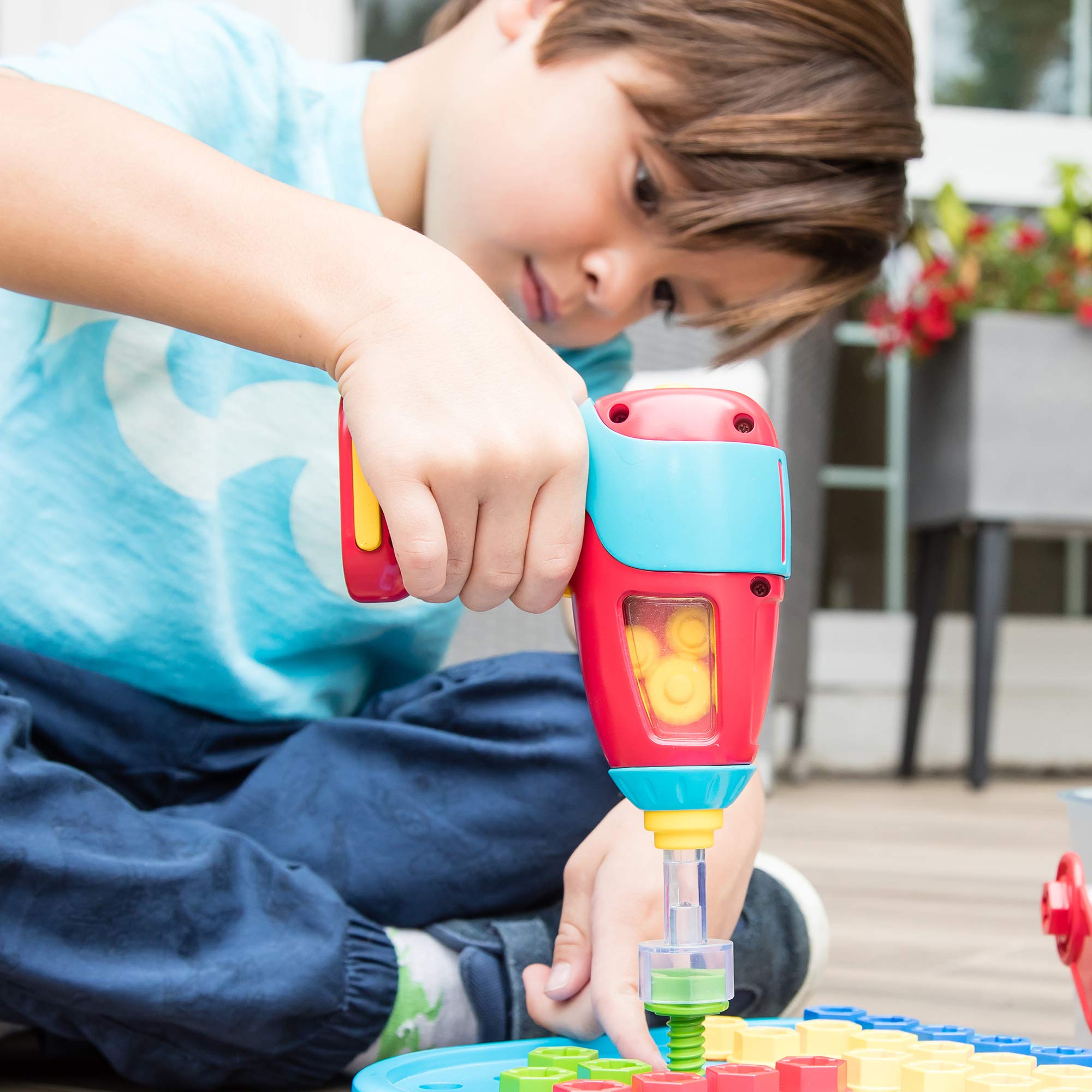 Educational Insights Design & Drill Power Toy for Kids - Real Working Electric Drill Compatible with Design & Drill Sets | STEM Learning Toy for Preschoolers | Perfect for DIY Projects & Creative Play