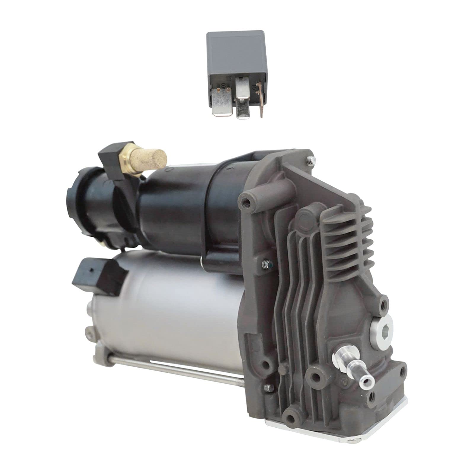 High-Performance Air Ride Suspension Compressor Pump with Relay Kit - Compatible with L322 Range Rover - Off-Roading & Luxury Vehicle Air Suspension System Upgrade
