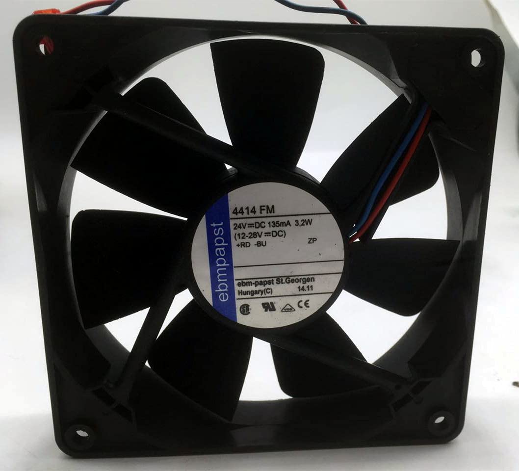 4414FM 24V 12025 Cooling Fan - 3.2W High Performance Brushless DC Fan for PC, Electronics, and Industrial Equipment Cooling