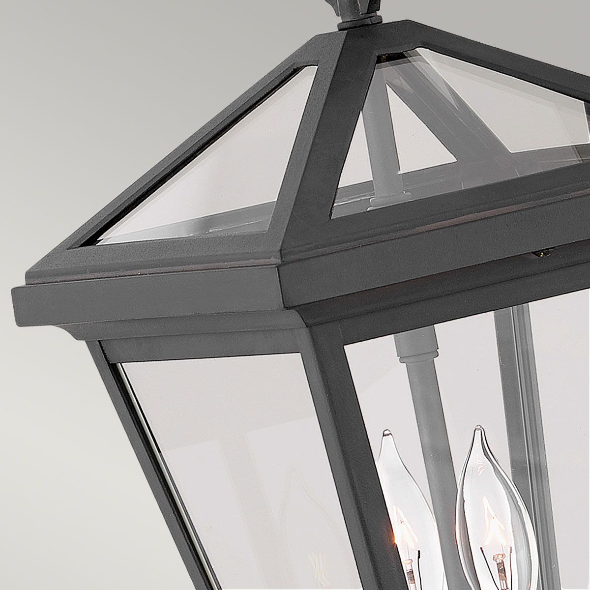 Alford Place 2/3Lt Small/Medium/Large Outdoor Wall Lantern in Museum Black with E14 Socket and IP44 Rating - Perfect for Porch, Garden, and Patio Lighting