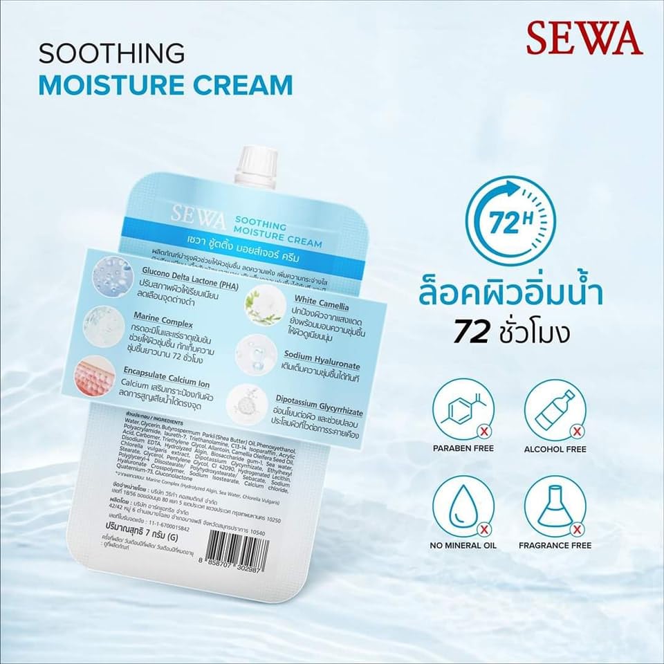 Sewax Facial Acne Care Soothing Moisture Cream for Dry Skin - Travel Size (0.5oz) | Hydrating & Calming Acne Treatment | Perfect for On-the-Go Skincare Routine
