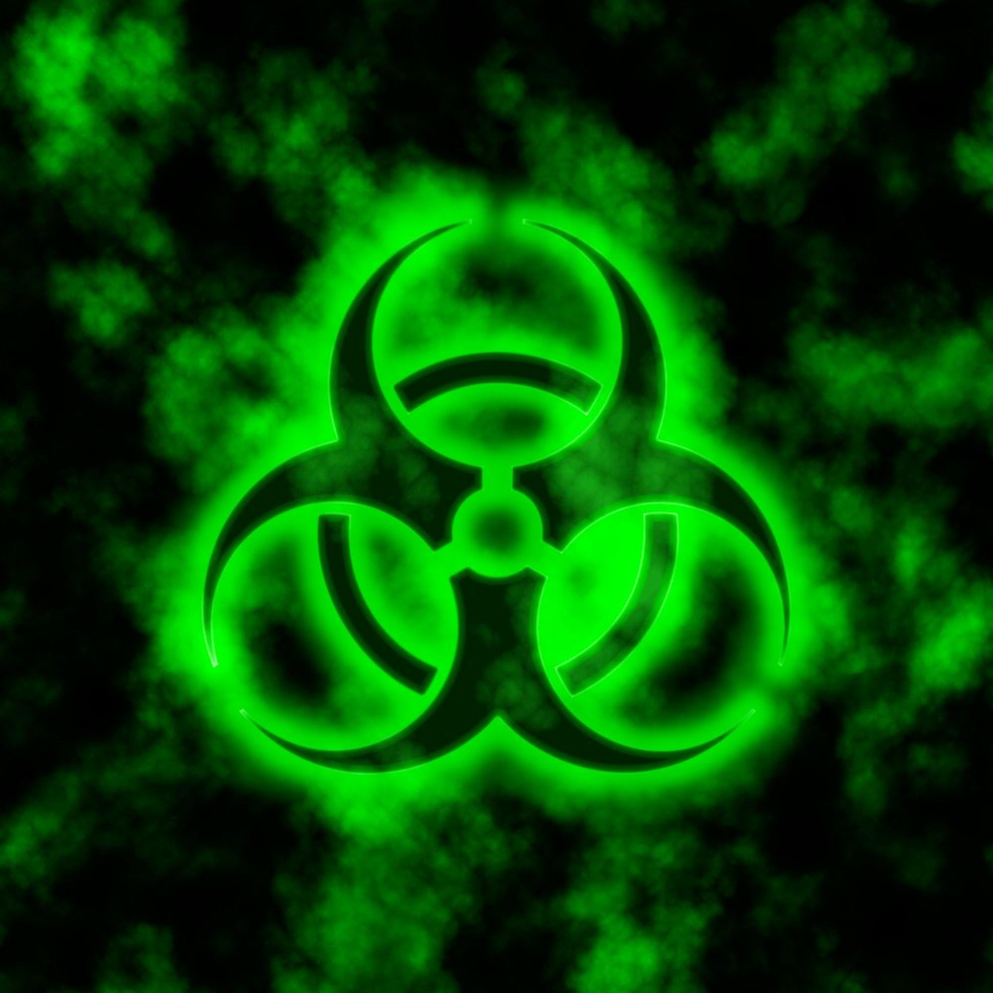 Biohazard Symbol Sticker - Green Square Bumper Decal for Cars, Laptops & Water Bottles | Durable Vinyl, Weatherproof, Easy to Apply