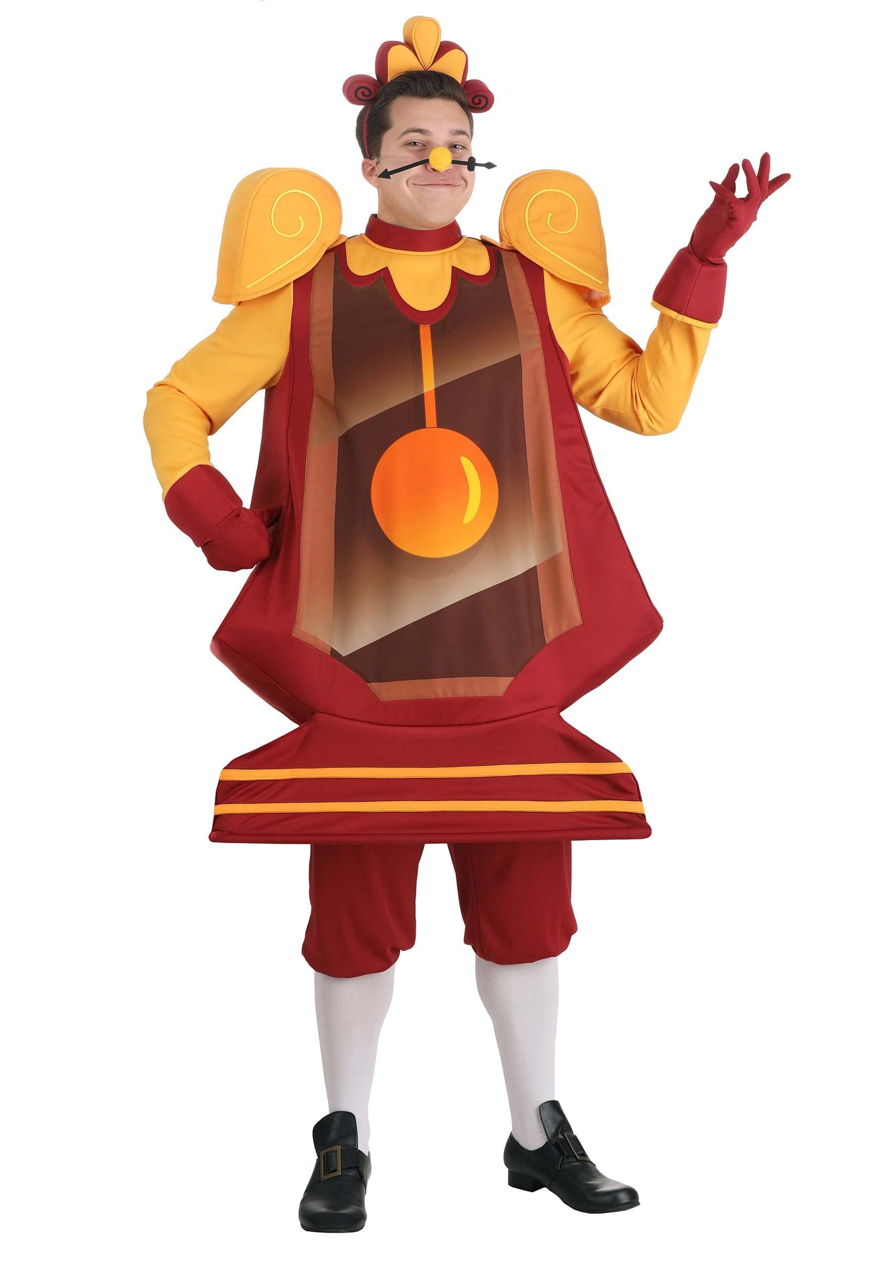 Disney Beauty and the Beast Cogsworth Costume for Adults - Perfect for Halloween, Cosplay, and Disney Theme Parties