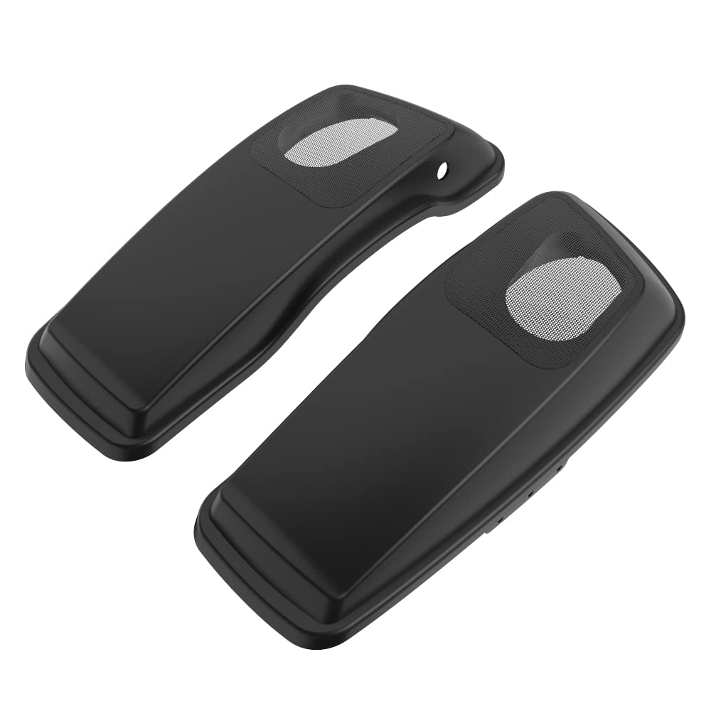Advanblack Unpainted 6X9 Saddlebag Speaker Lids for 2014-2023 Harley Davidson Touring Models - Perfect for Motorcycle Audio Upgrades & Customization