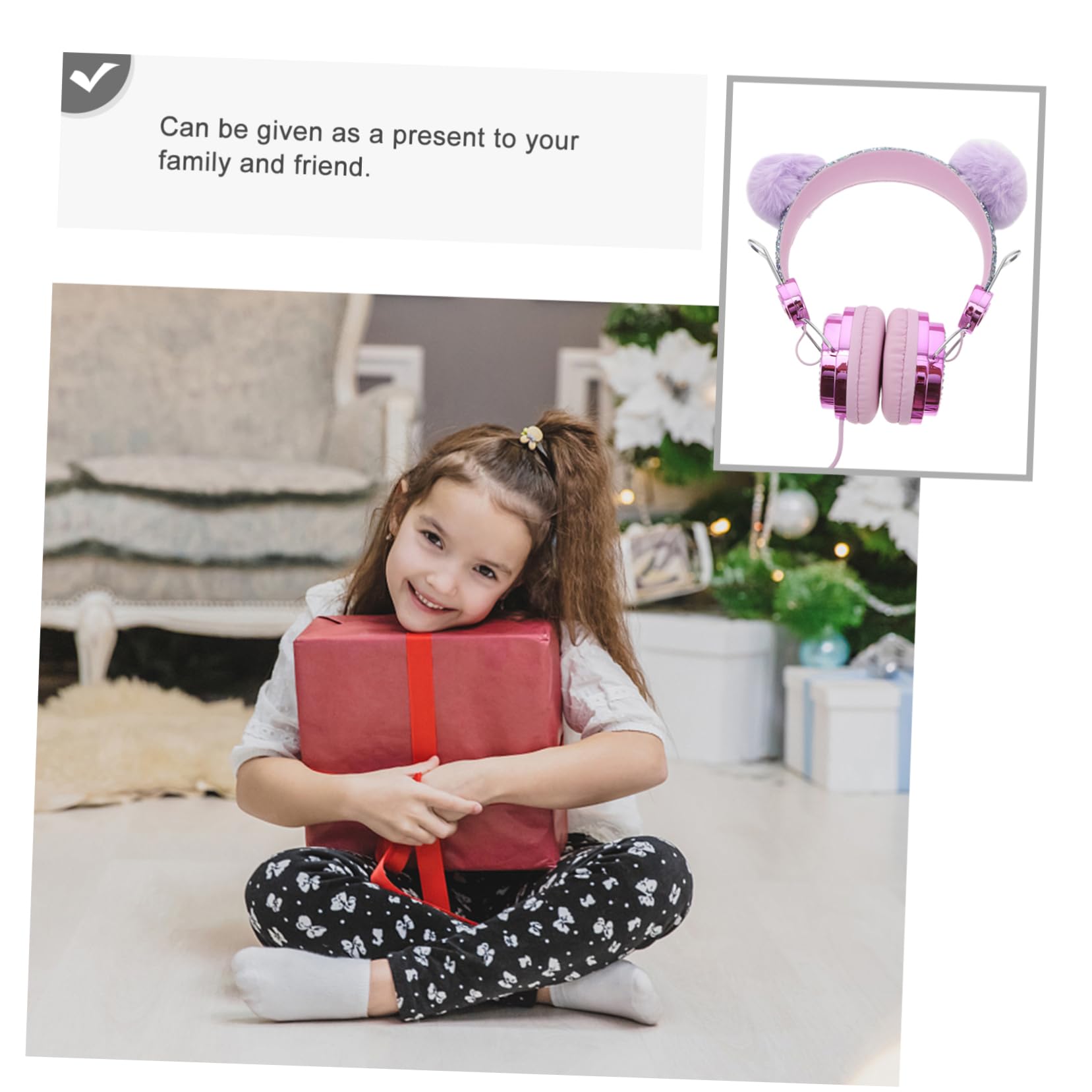 Gadpiparty 2 Pack Cat Ear Headphones for Kids - Cute Over-Ear Headset with Microphone for School, Travel, Gaming, and Music | Perfect Gift for Girls & Boys | Lightweight & Comfortable for Long Wear