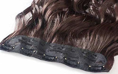 APOEM 24 Inch Natural Brown Curly/Wavy Hair Extensions & Wigs for Women - Perfect for Cosplay, Weddings, and Daily Styling