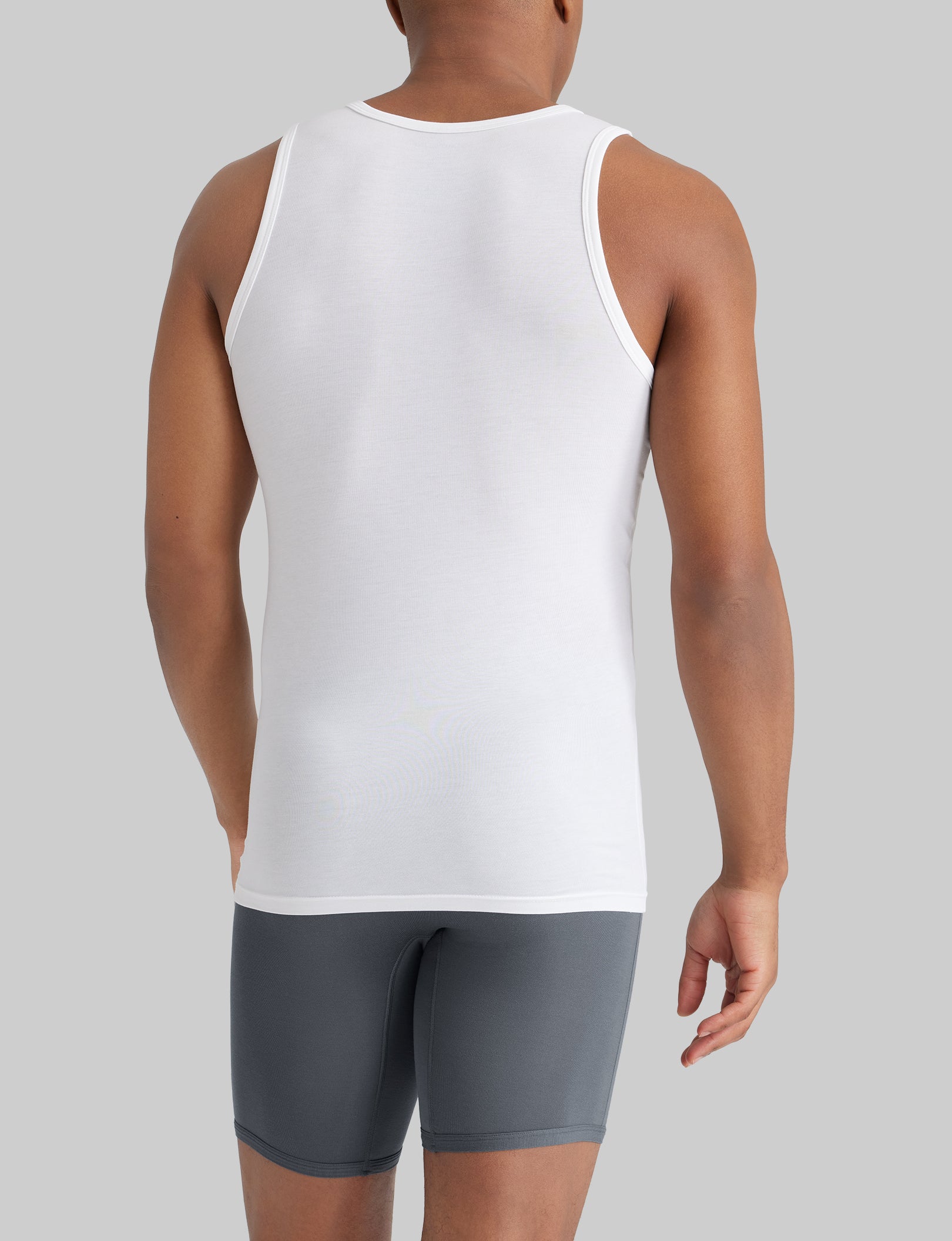 Second Skin Tank Stay Tucked Undershirt (3 Pack) - Seamless Comfort for All-Day Wear - Perfect for Work, Gym & Casual Outfits
