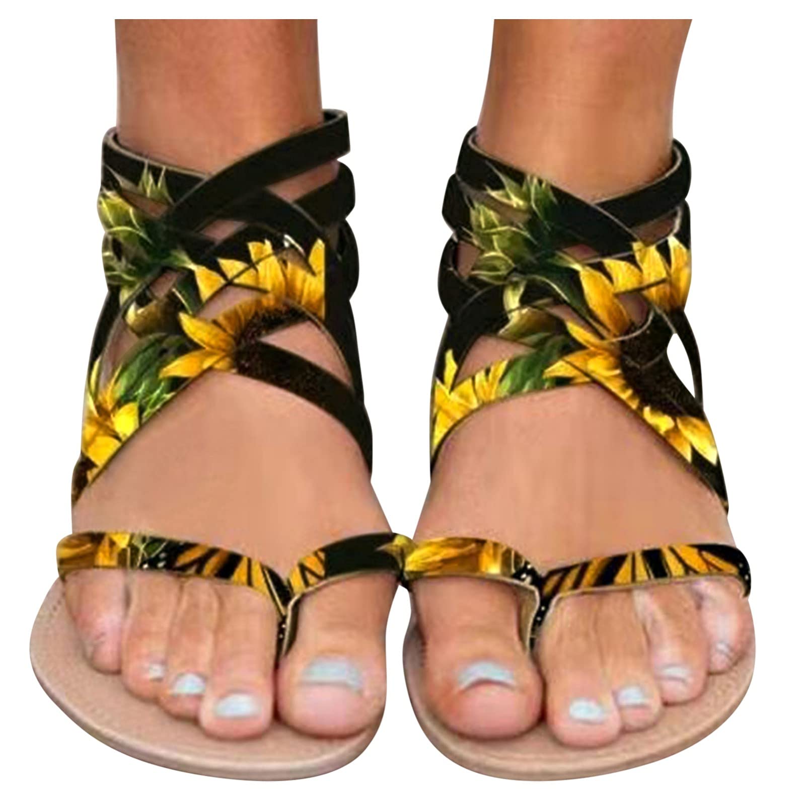 Women's Butterfly Flat Sandals - Comfortable Summer Casual Sandals for Beach, Travel & Everyday Wear | Non-Slip Flip Flops with Cute Design