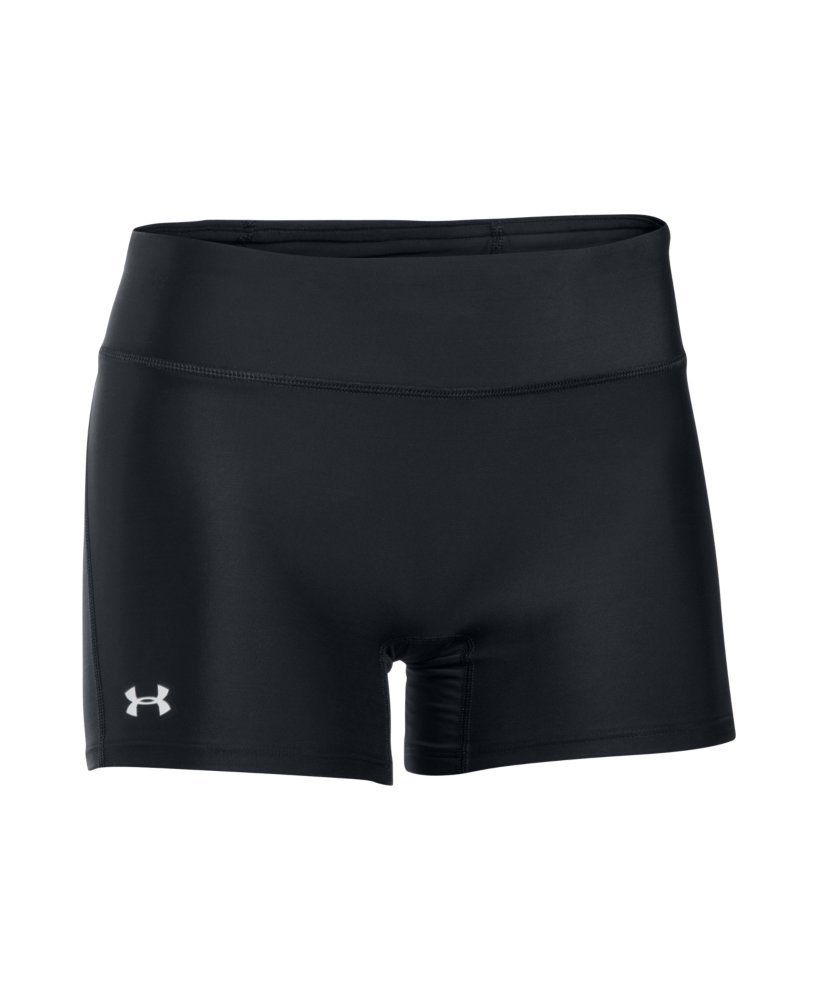 Under Armour Women's HeatGear Authentic Mid-Rise Workout Shorts - Moisture-Wicking & Breathable for Running, Yoga & Gym Training