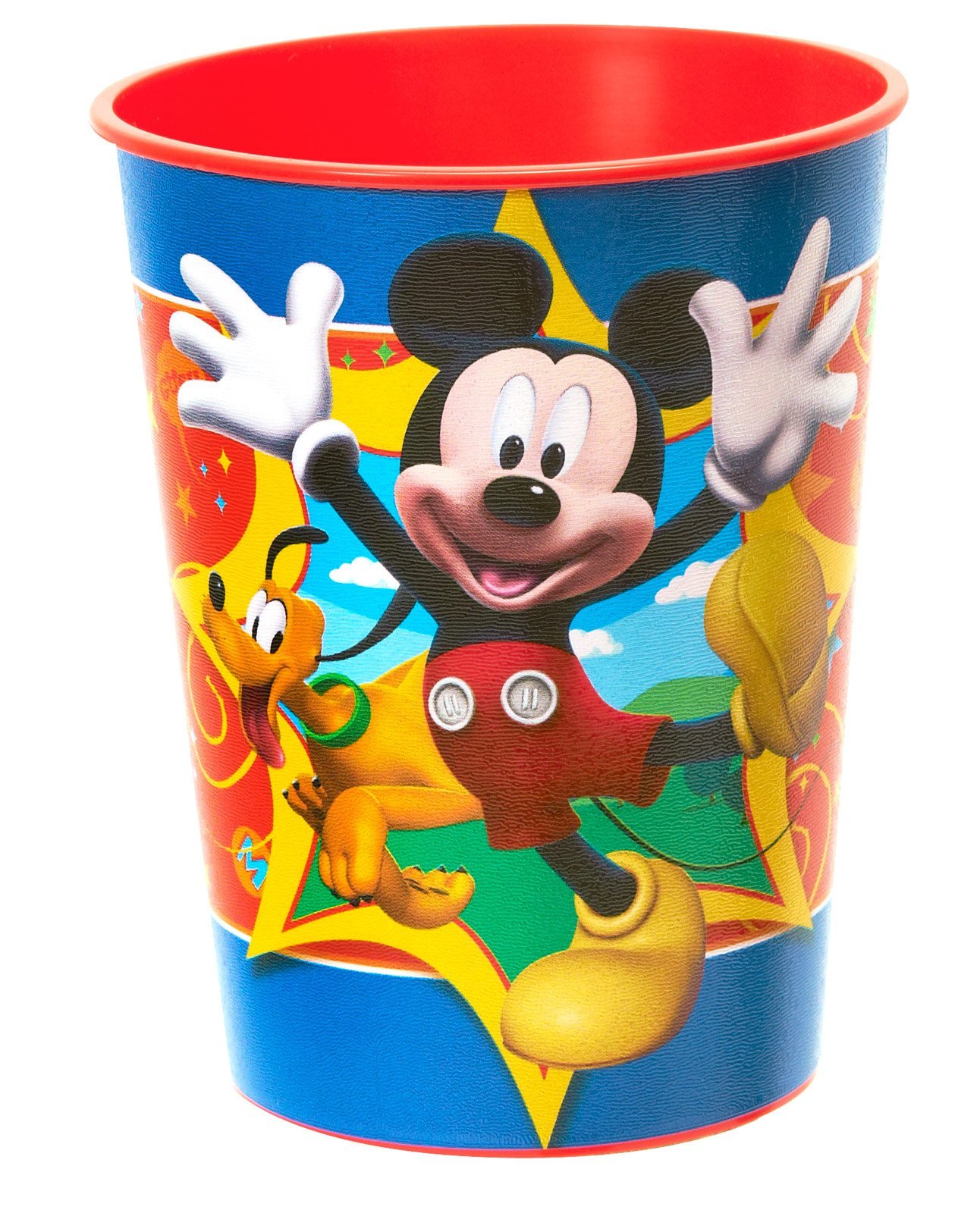 Disney Mickey Mouse & Friends 16 oz Plastic Party Cups - Bulk Pack of 12, BPA-Free Drinking Cups for Kids Birthday Parties, Picnics, BBQs & Summer Celebrations