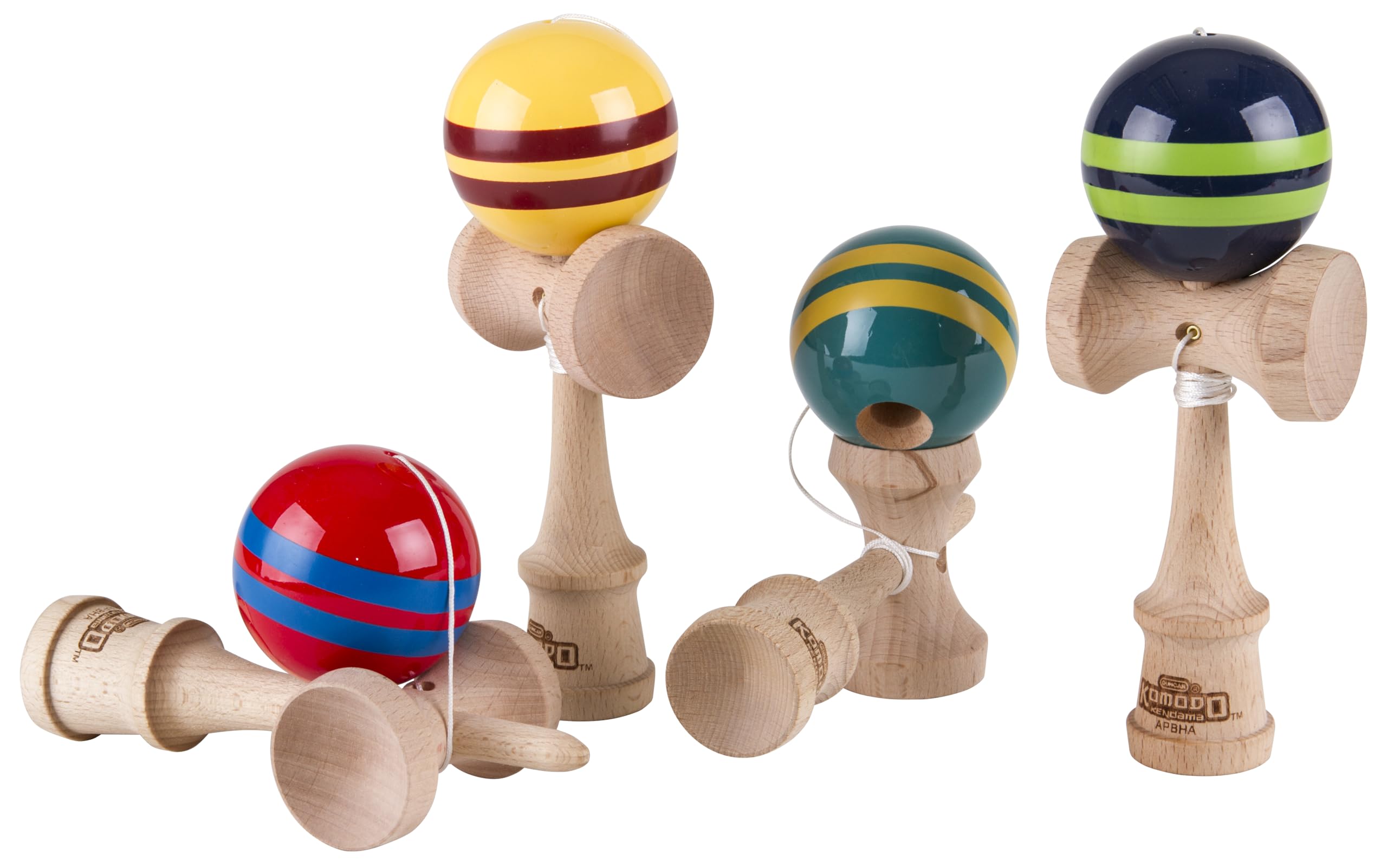 Duncan Toys Komodo Kendama - Traditional Wooden Skill Toy for Kids & Adults - Perfect for Stress Relief, Hand-Eye Coordination & Fun Indoor/Outdoor Play