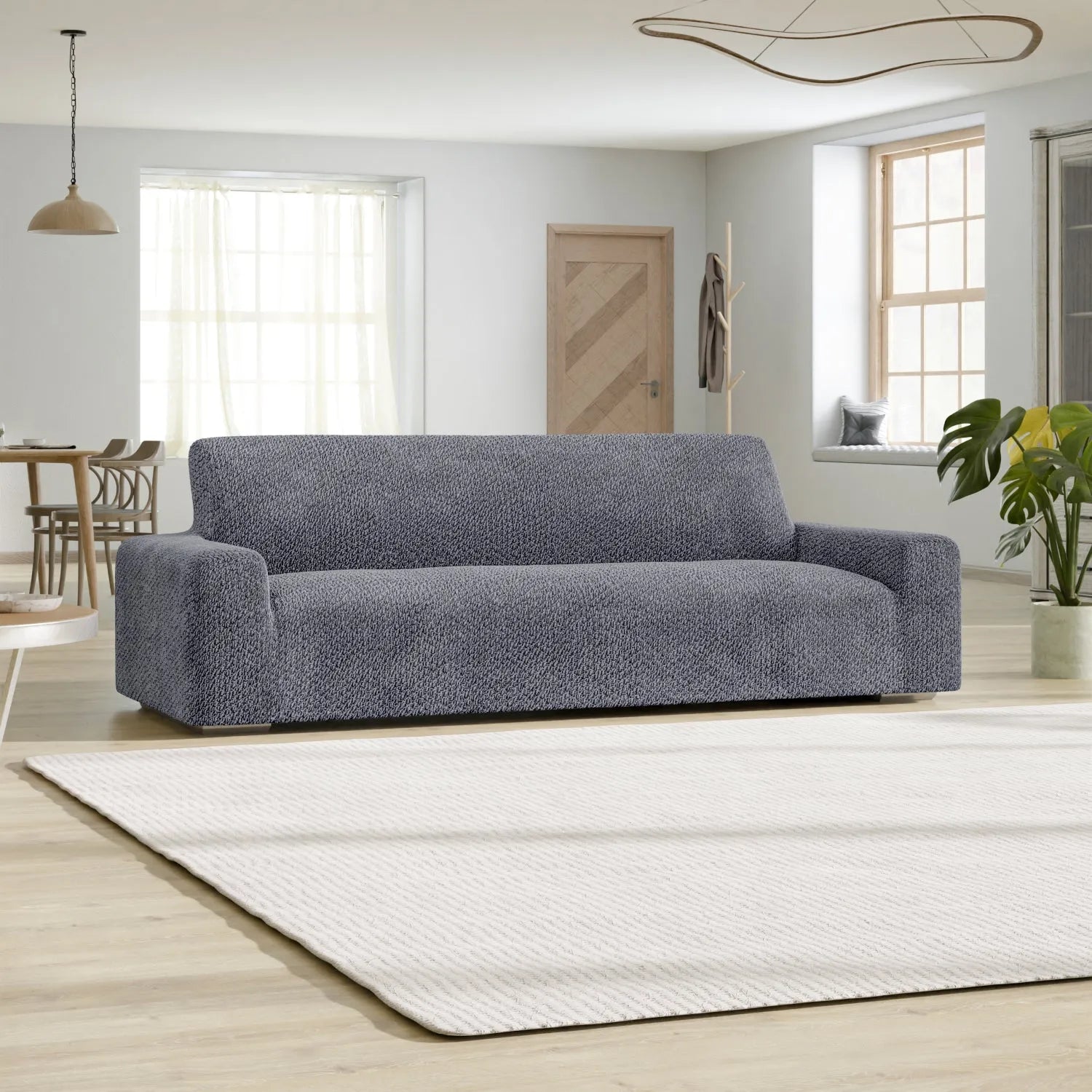 4-Seater Velvet Sofa Slipcover - Soft, Durable & Easy to Clean - Perfect for Living Room, Family Room & Home Theater