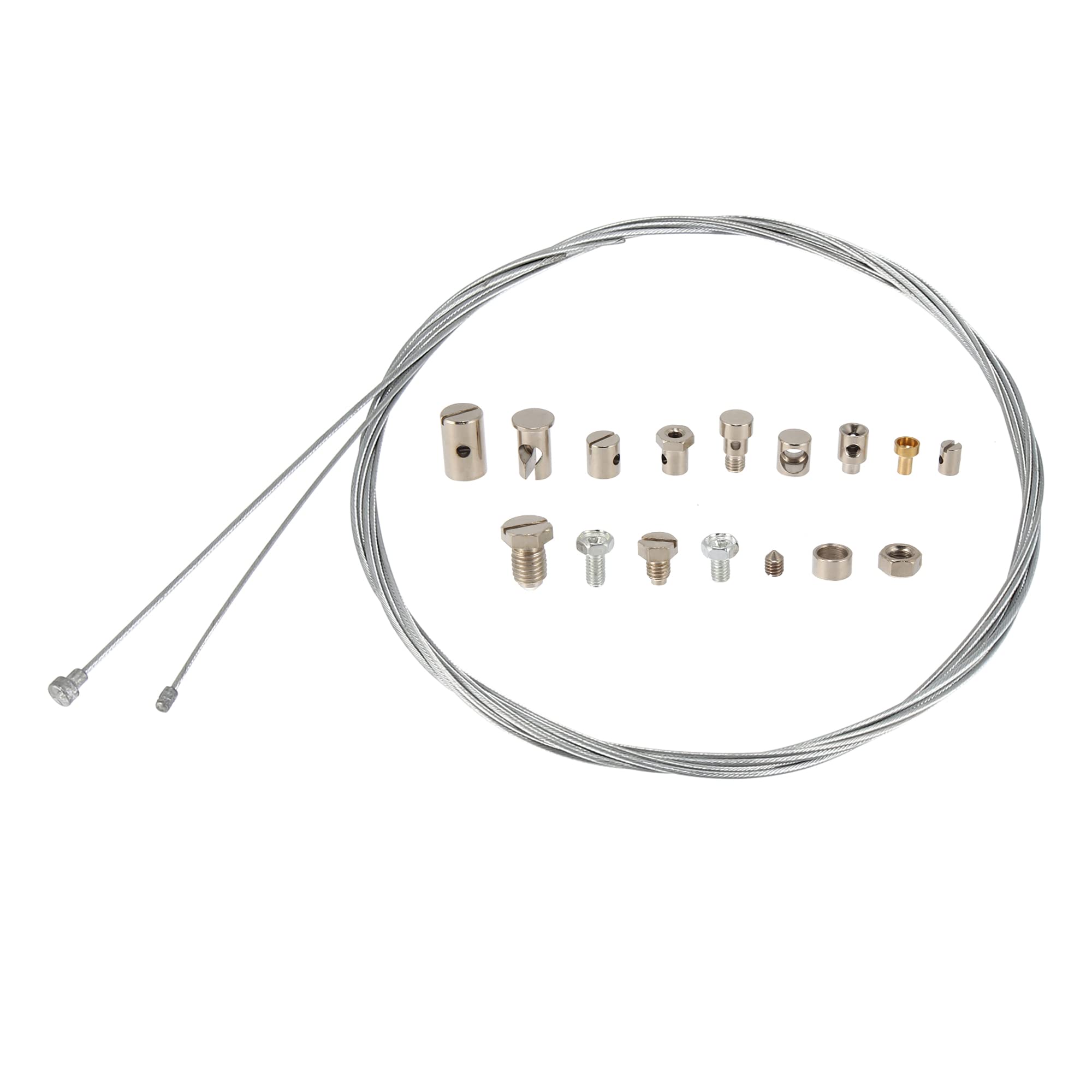 Motoforti Universal Motorcycle Clutch Throttle Brake Cable Repair Kit - Fits Most Motorbikes for Smooth Riding & Easy Maintenance - Perfect for DIY Repairs, Road Trips & Off-Road Adventures