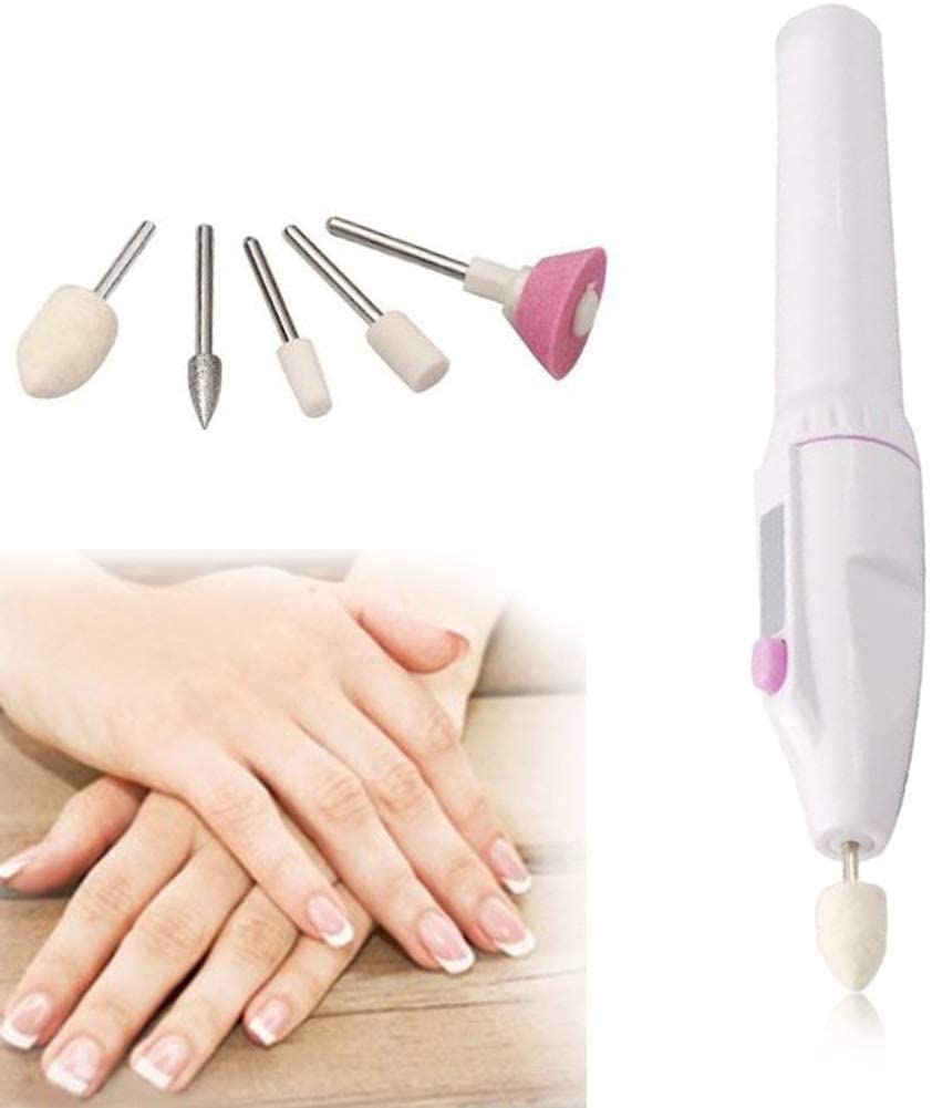 ZAEGO 7-in-1 Electric Nail Drill Machine - Professional Manicure & Pedicure Kit with Grinder, Polisher & Nail Art Tips - Perfect for Salon, Home & Travel Nail Care