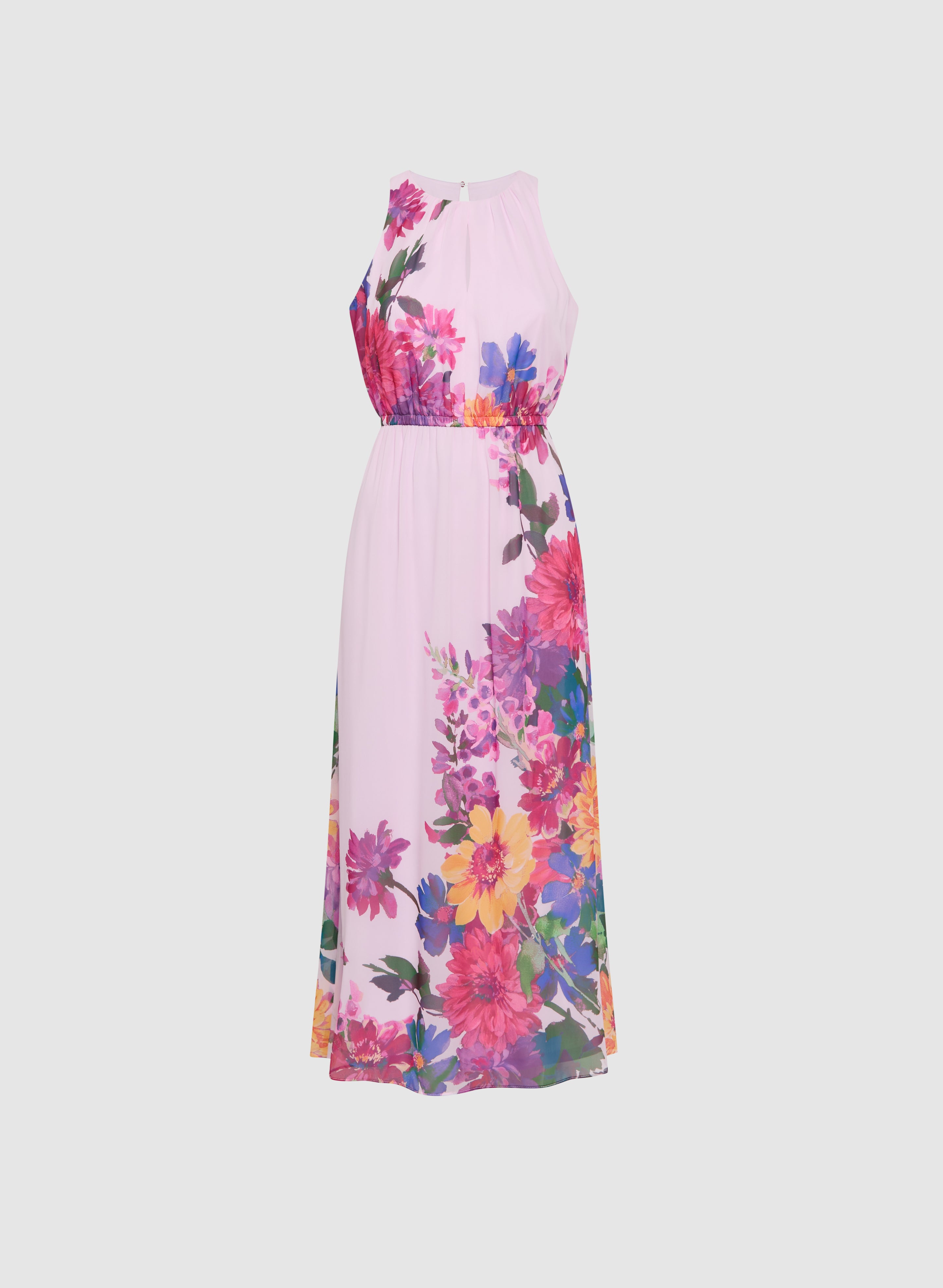Elegant Floral Maxi Dress for Women - Summer Boho Beach Dress with Pockets | Perfect for Vacations, Weddings & Outdoor Parties