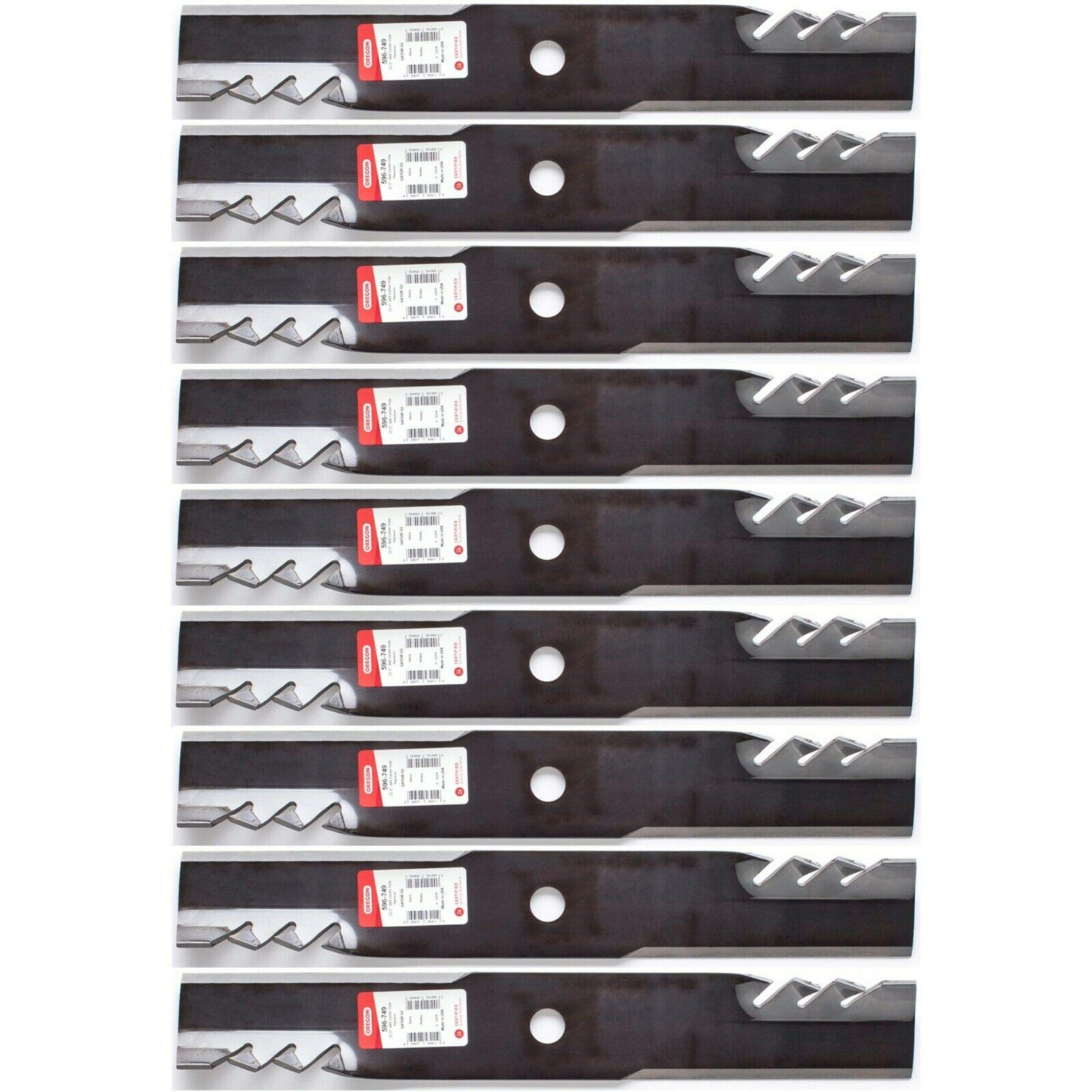 9PK USA Toothed Mulching Blade for Exmark 60