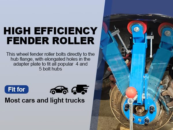 8MILELAKE Heavy Duty Fender Roller Tool - Wheel Arch Roller & Flaring Former for Car Body Repair - Perfect for DIY Auto Customization & Professional Garage Use