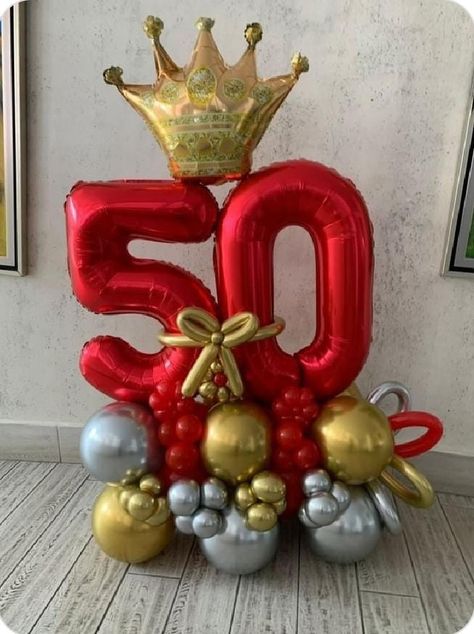 Royal Birthday Balloon Bouquet with Numbers - Elegant Party Decorations for Birthdays, Anniversaries & Celebrations - Perfect for Home, Office & Event Decor