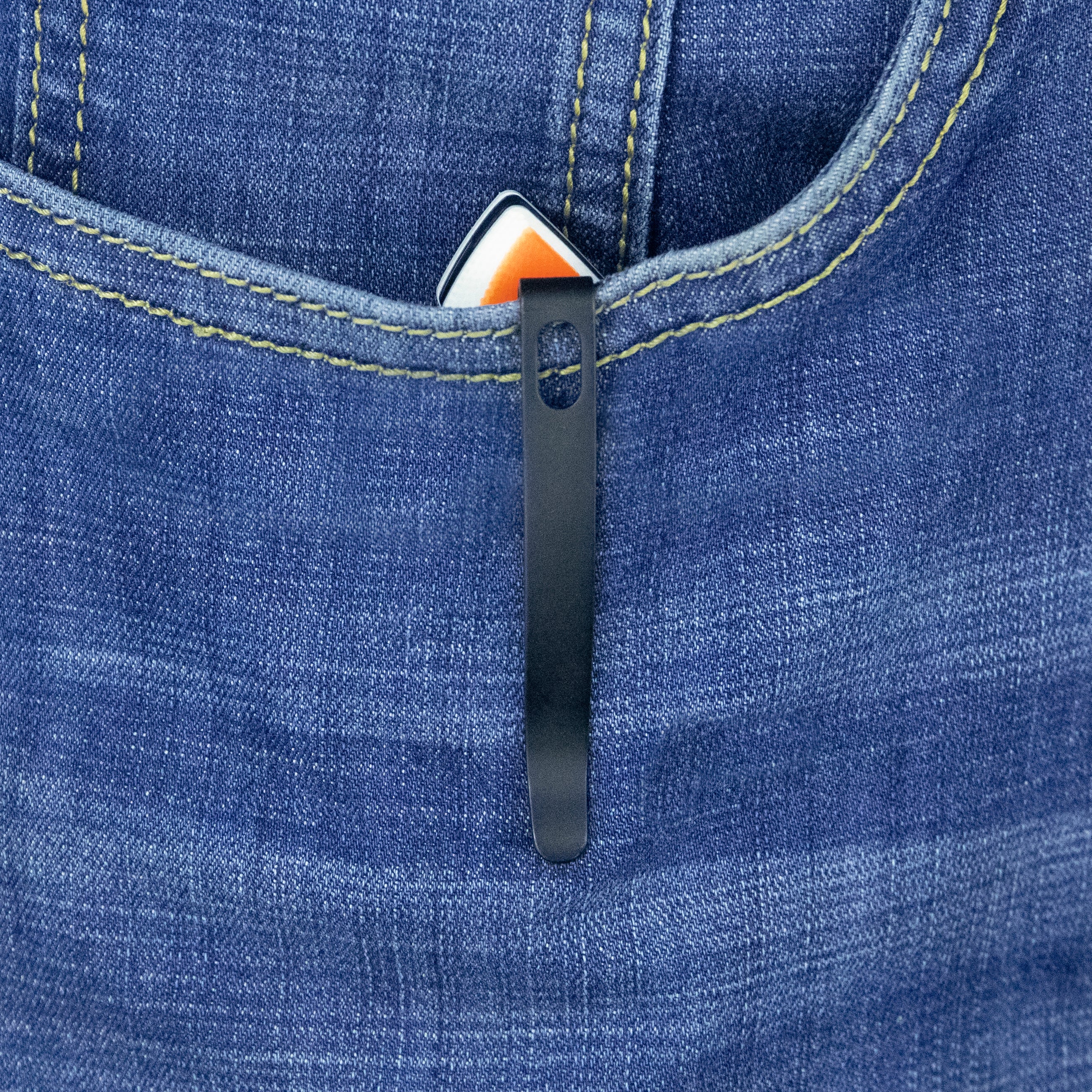 Kubey RBC-1 Outdoor Flipper Knife - Orange & White G10 Handle, 3.46