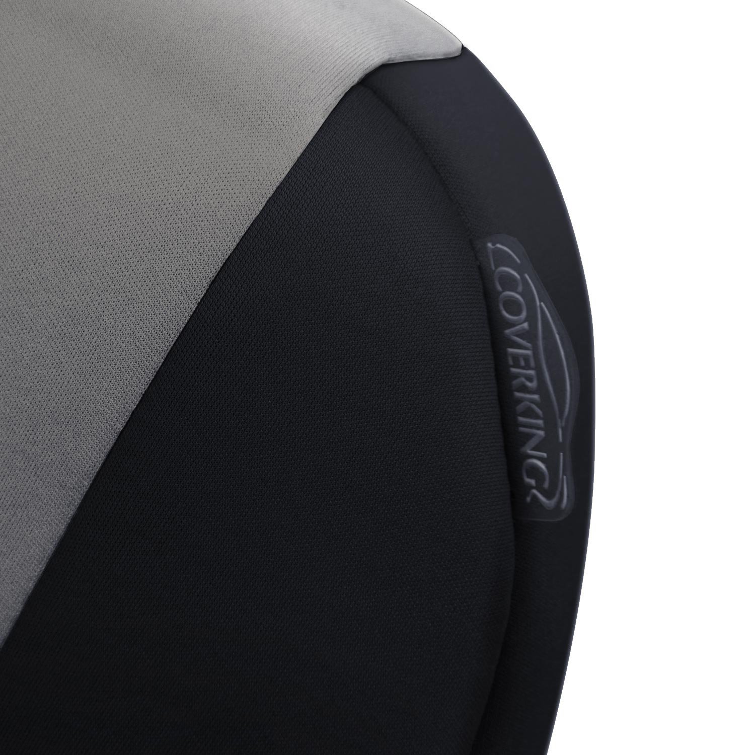 Coverking Custom Fit Rear 60/40 Bench Seat Cover for Nissan Xterra - Neosupreme Fabric (Charcoal/Black) | Durable Protection for Pets, Spills & Wear | Perfect for Off-Road Adventures & Daily Commutes