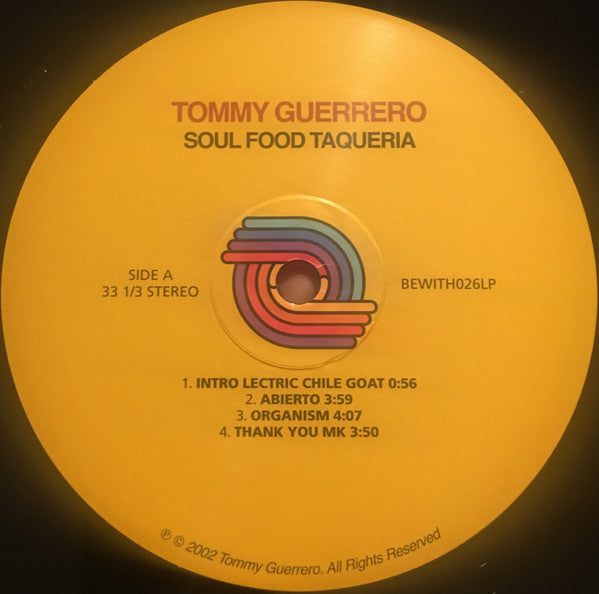 Tommy Guerrero Soul Food Taqueria 2xLP Deluxe Limited Edition Reissue Remastered 180g Vinyl Record - Near Mint (NM/M) - Perfect for Jazz & Soul Music Collectors & Vinyl Enthusiasts