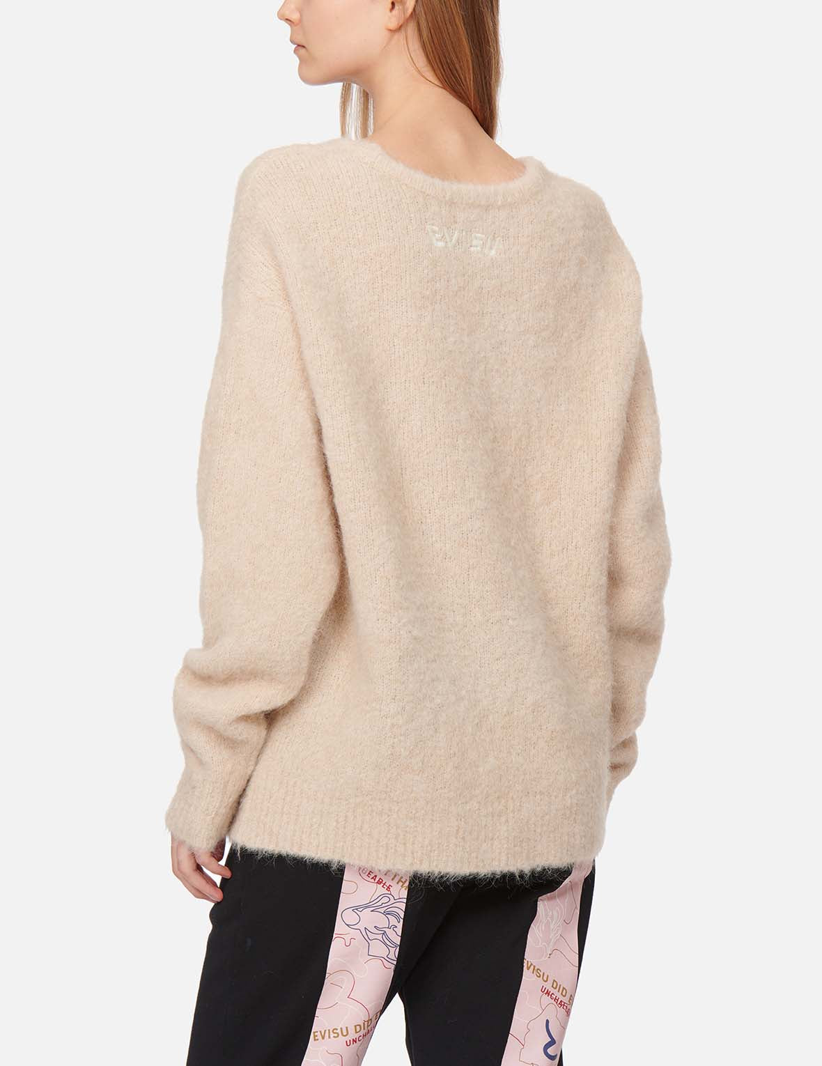 Premium Seagull Embroidered Alpaca Wool Sweater for Women - Soft & Warm Winter Pullover for Casual Outfits & Cozy Nights