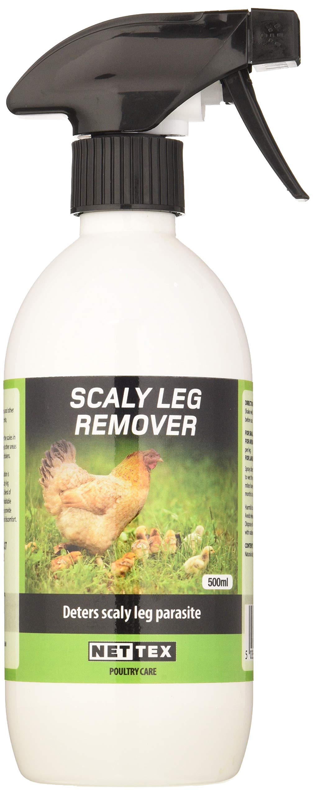 Net-Tex Scaley Leg Mite Treatment Spray for Chickens - 500ml Poultry Parasite Killer | Effective Solution for Itchy, Scaly Chicken Legs | Perfect for Backyard Flocks & Small Farms