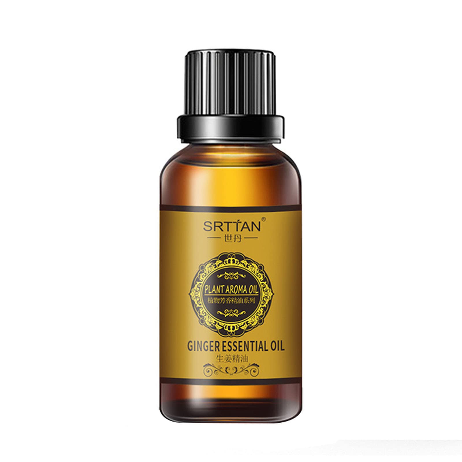 Natural Slimming Ginger Oil for Belly & Stomach Massage - Detoxifying Anti-Cellulite Ginger Massage Oil for Weight Loss & Body Contouring | Perfect for Home Spa & Wellness Routines