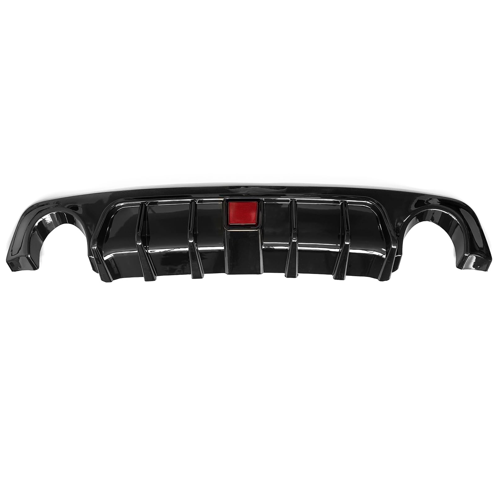 **FREEMOTOR802 Gloss Black Rear Diffuser with LED Brake Light for 2018-2024 Infiniti Q50 | PP Bumper Lip Spoiler & Valance Panel | Exterior Styling Trim Kit – Upgrade Your Ride for Sporty Looks & Nighttime Safety**    *(Perfect for car enthusiasts seeking aggressive styling, improved aerodynamics, and enhanced rear visibility during night driving.)*