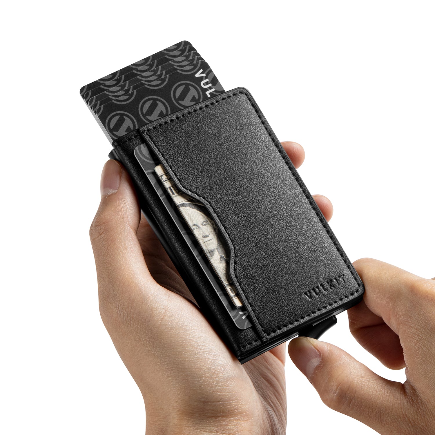 Premium VC109 Aluminum Card Holder - Slim & Durable External Credit Card Wallet for Business Cards, IDs & Cash - Perfect for Travel, Office & Everyday Carry