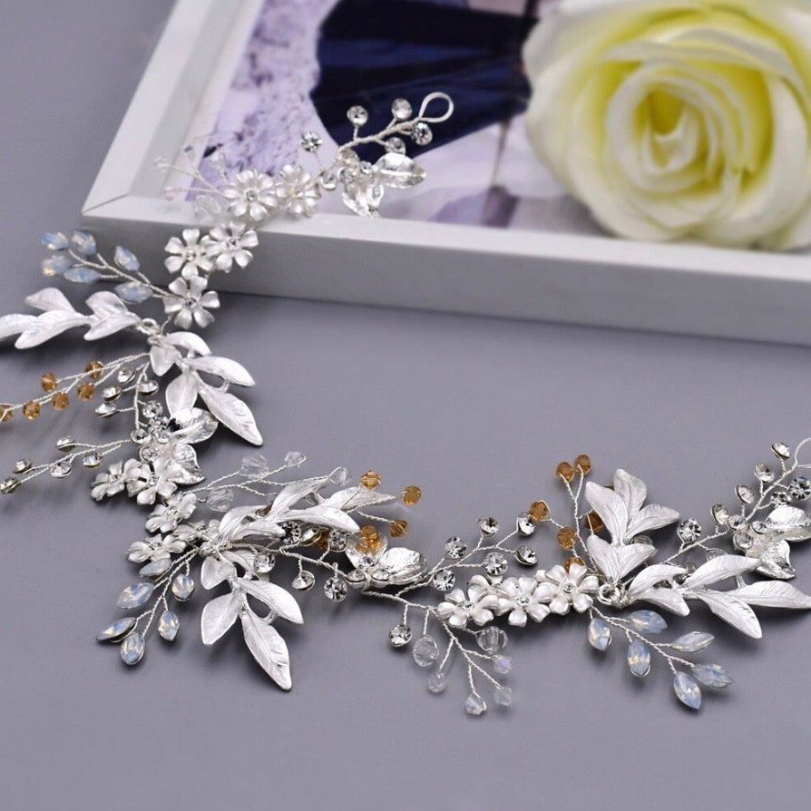 Bohemian Crystal Headband for Women - Silver, Gold & Rose Gold Hair Accessories for Weddings, Parties & Everyday Wear