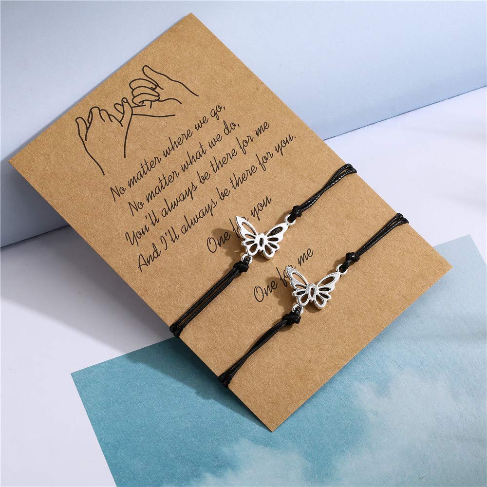 Pinky Promise Matching Bracelets for Best Friends, Couples & Family – Sunflower Boho Friendship Jewelry for Women & Men – Perfect for Long Distance Relationships, Gifts & Special Occasions