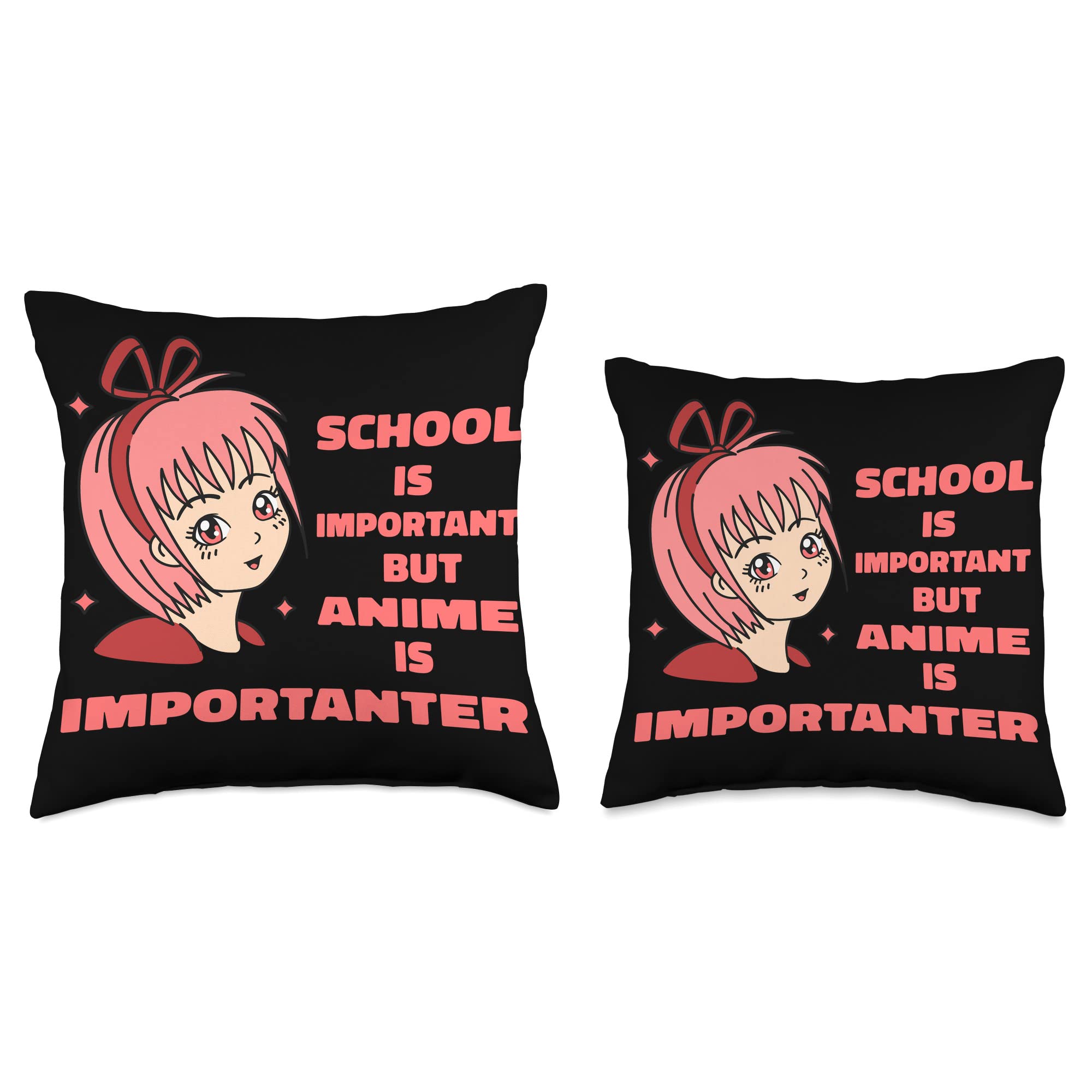 Anime Throw Pillow 18x18 Inch - Soft Decorative Cushion Cover with Kawaii Design for Bedroom, Living Room, Sofa - Perfect for Anime Fans & Home Decor Gift