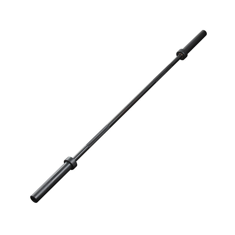 XM Fitness 6Ft Olympic Black Barbell Bar - 45LB Weightlifting Bar for Home Gym, CrossFit & Strength Training