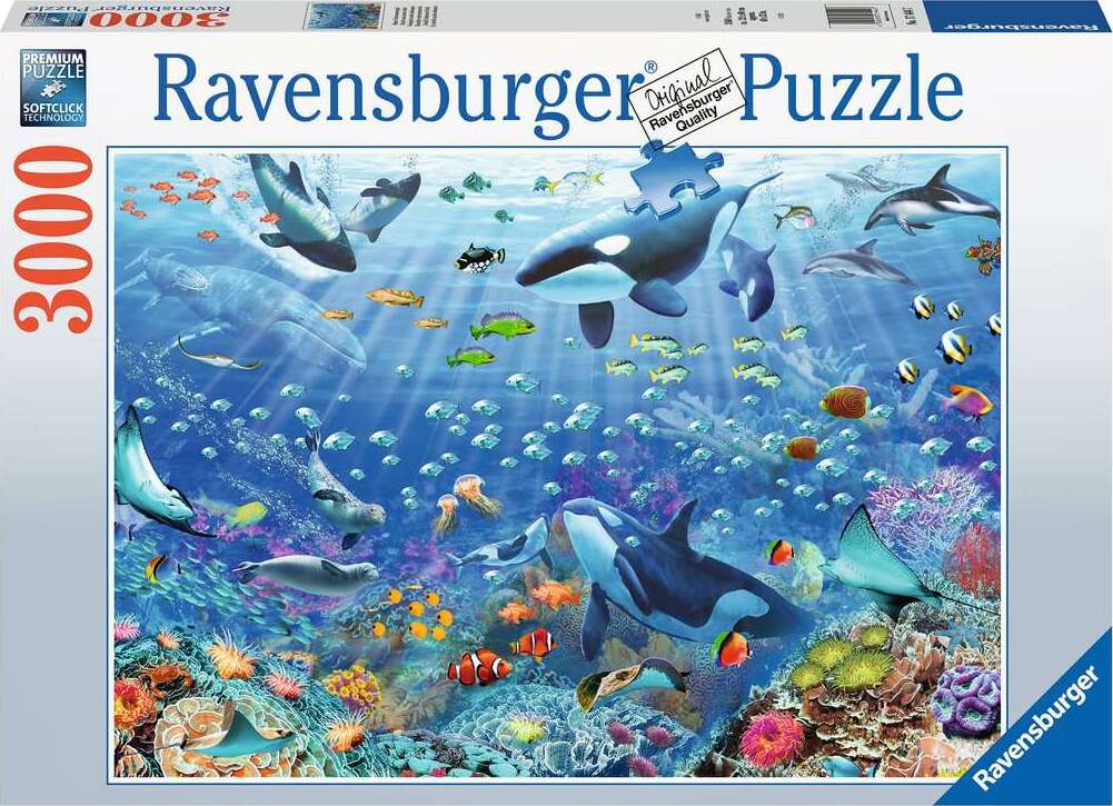 Vibrant Underwater World 3000 - Stunning Ocean-Themed Wall Art for Home & Office Decor | Perfect for Living Rooms, Bedrooms, Aquariums & Marine Enthusiasts