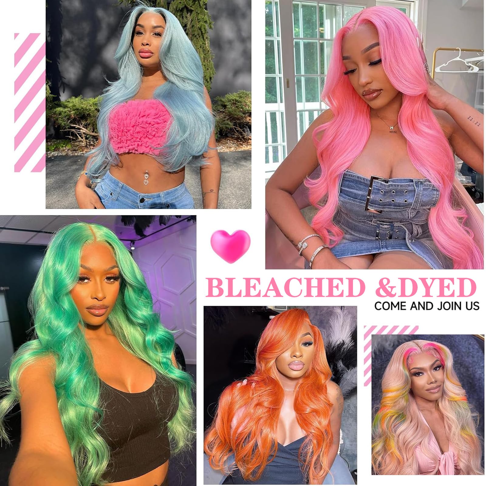 30 Inch 13x6 HD Lace Front Wig Human Hair - Body Wave Blonde 613 Lace Frontal Wig with Pre-Plucked Hairline & Baby Hair (180% Density) - Perfect for Daily Wear, Cosplay, and Special Occasions