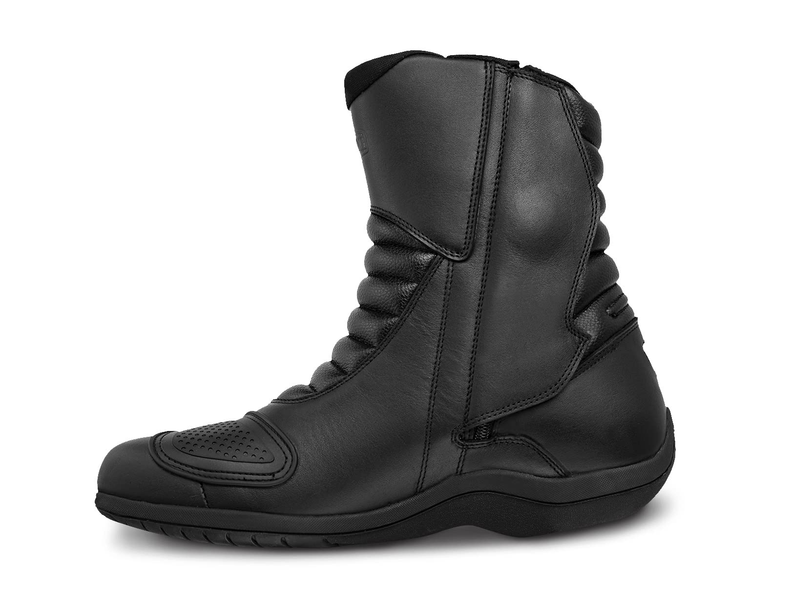 WORKLAND Men's Motorcycle Boots 80006 - Leather Riding Boots with Protective Features, Slip-Resistant Rubber Sole & Reflective Design for Safety | Perfect for Long-Distance Riding & Urban Commuting