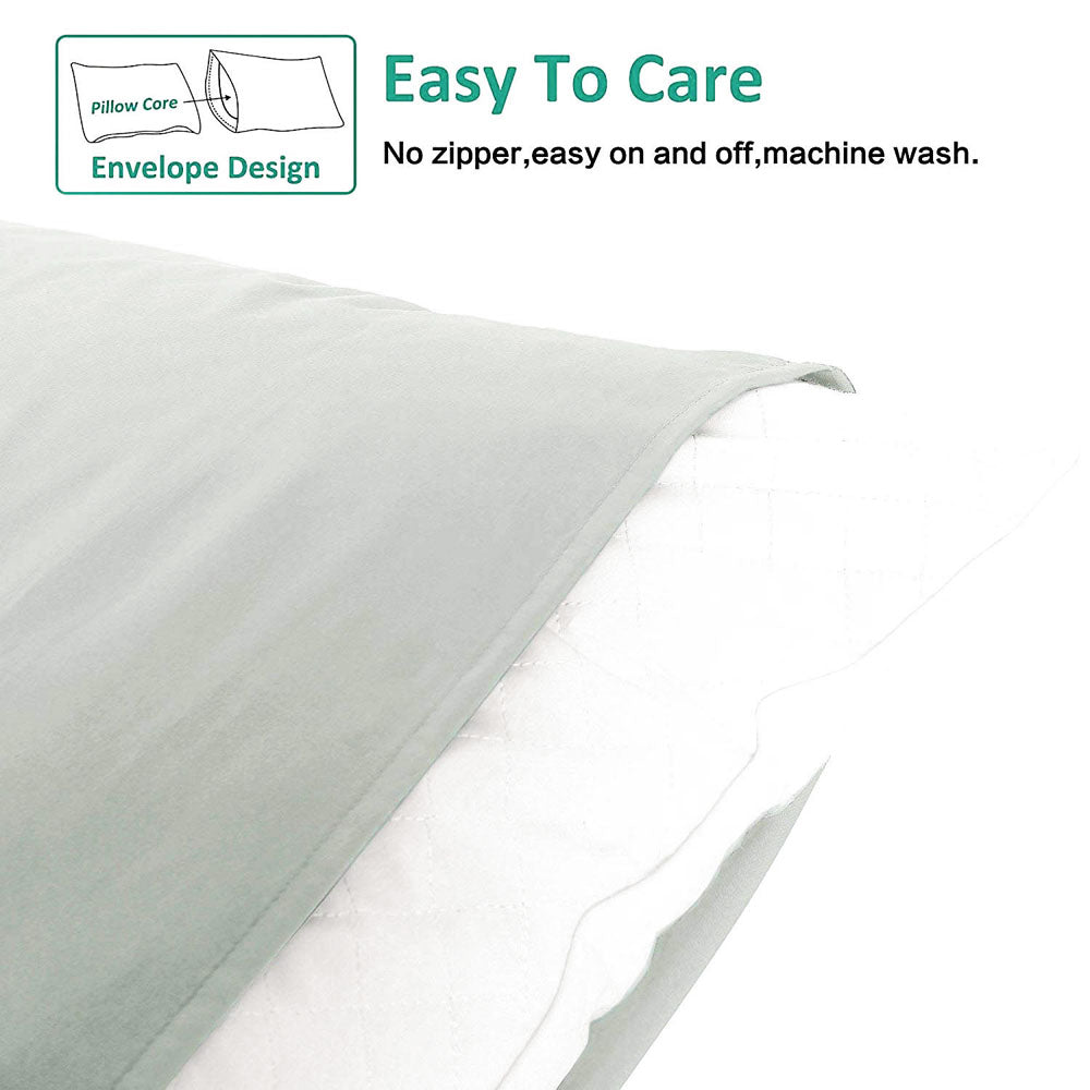 12 Pack Microfiber Pillowcases with Envelope Closure - Soft Hypoallergenic Pillow Covers - Queen Size Bedding Set for Home, Hotel & Travel - NTBAY®
